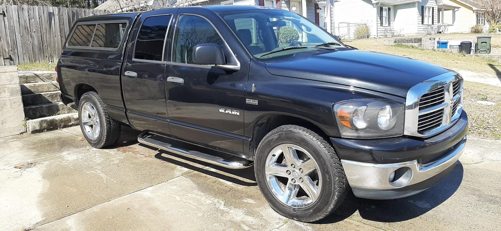 TAC Side Steps Fit 2002-2008 Ram1500 Quad Cab| 2003-2009 Ram2500/3500 Quad Cab (Exclude Daytona, Rumble Bee and SRT-10 Models) 3
