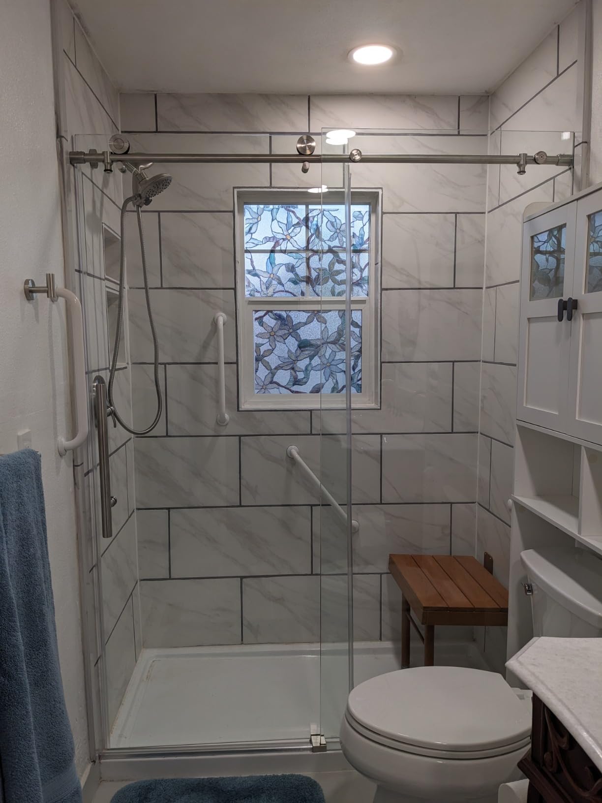 WOODBRIDGE Frameless Sliding Shower, 56