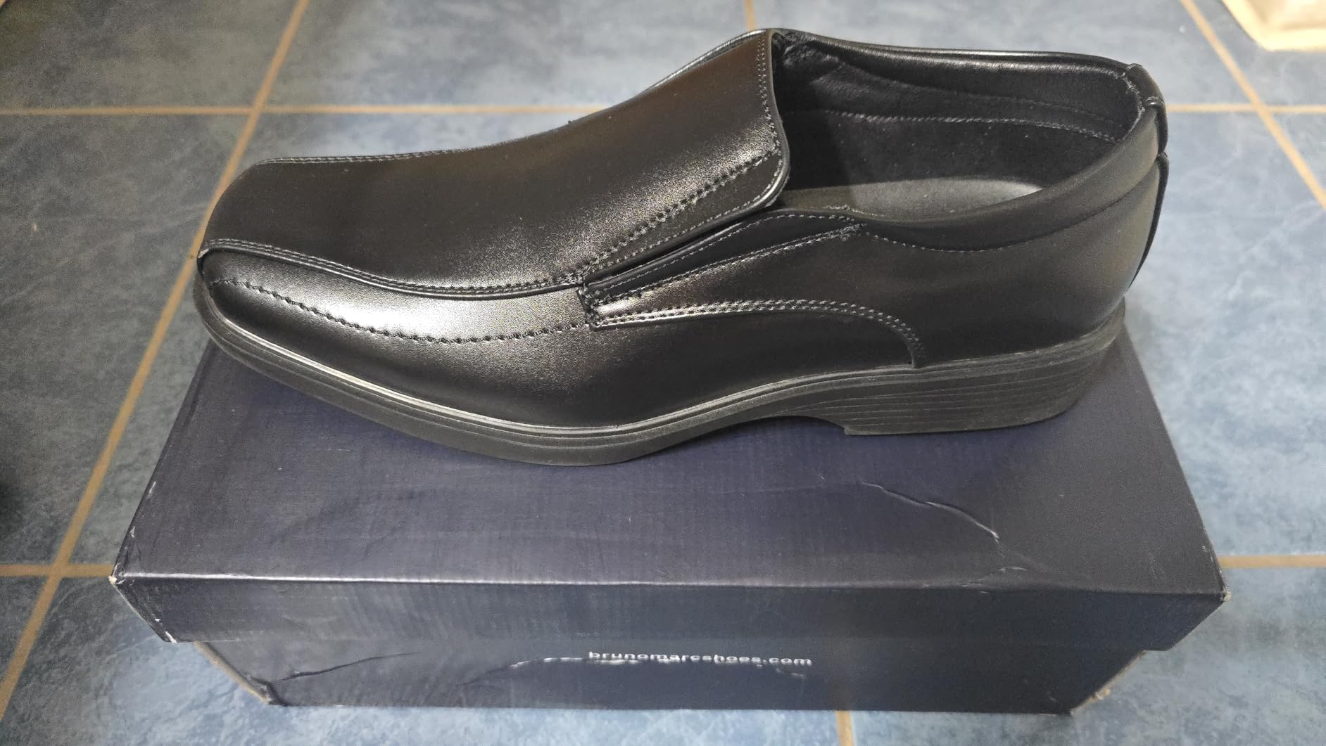 Bruno Marc Men's Square Toe Dress Loafers Shoes customer photo 1