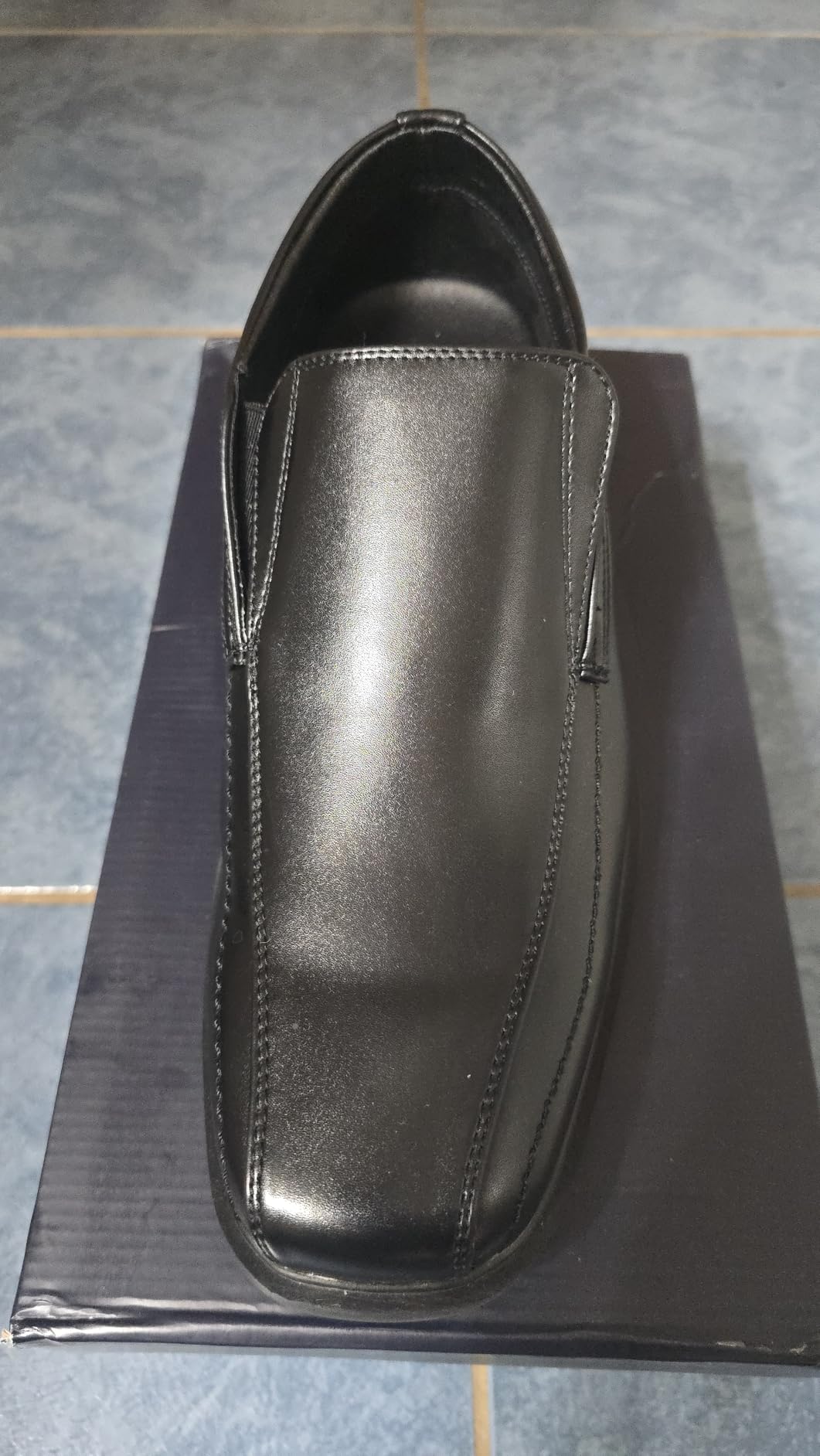 Bruno Marc Men's Square Toe Dress Loafers Shoes customer photo 2
