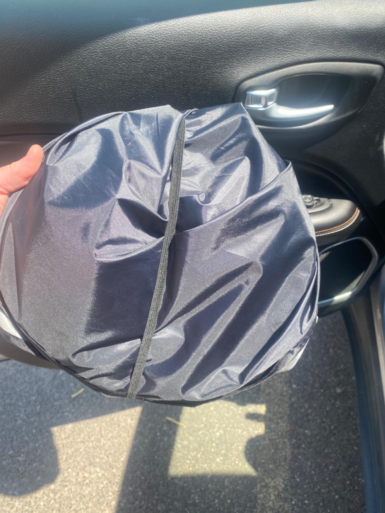 Car Windshield shade for Automotive windshield sunshades with Storage Pouch by A1 Sun Shade Foldable Truck Suv Front Window Shield Blocker Visor Protector Cover for Interior Accessories for Heat Large customer photo 1