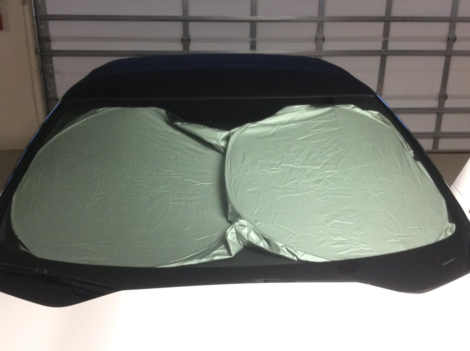 Car Windshield shade for Automotive windshield sunshades with Storage Pouch by A1 Sun Shade Foldable Truck Suv Front Window Shield Blocker Visor Protector Cover for Interior Accessories for Heat Large customer photo 2