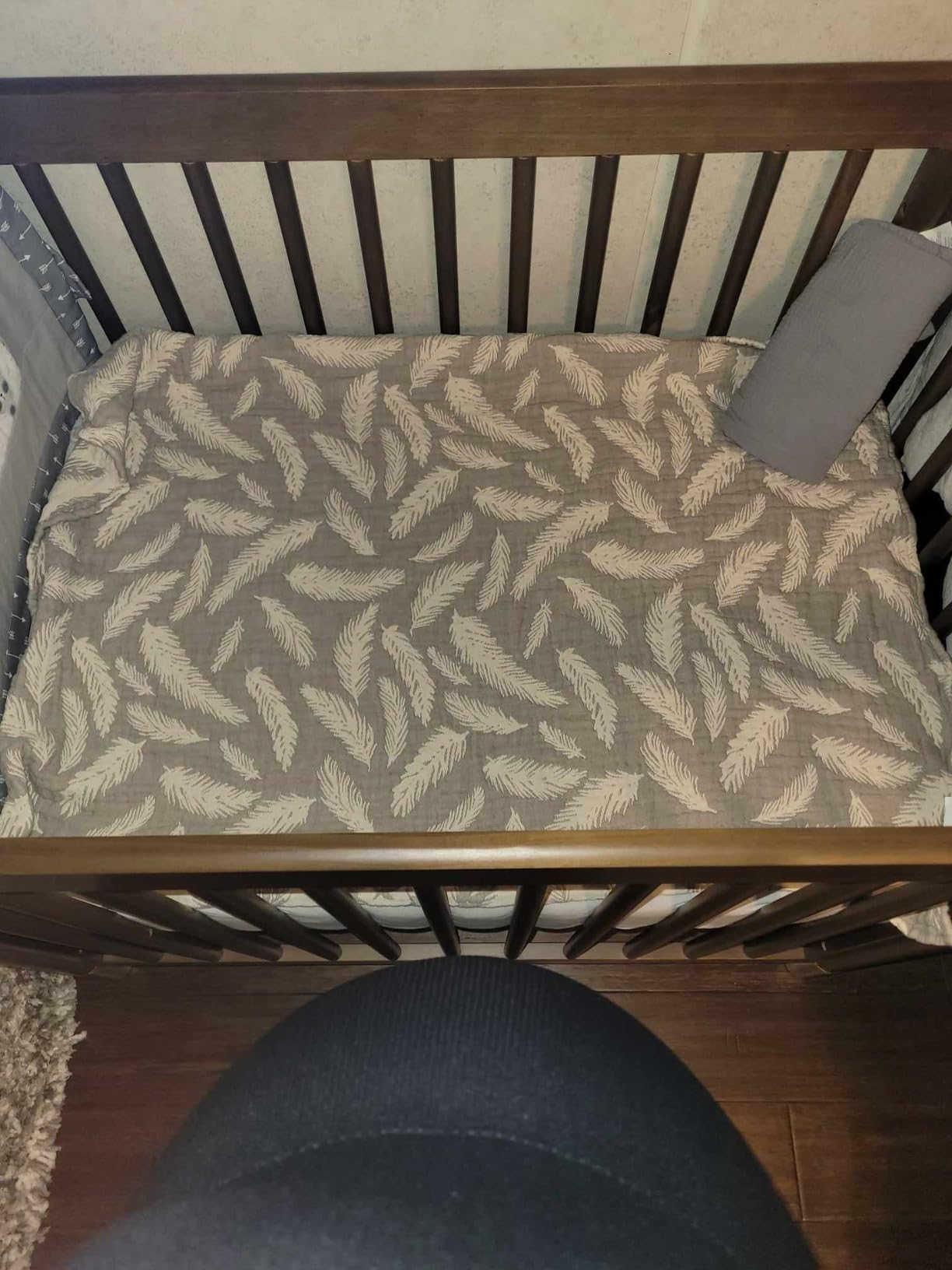 babyletto Gelato 4-in-1 Mini Crib, White and Washed Natural customer photo 1