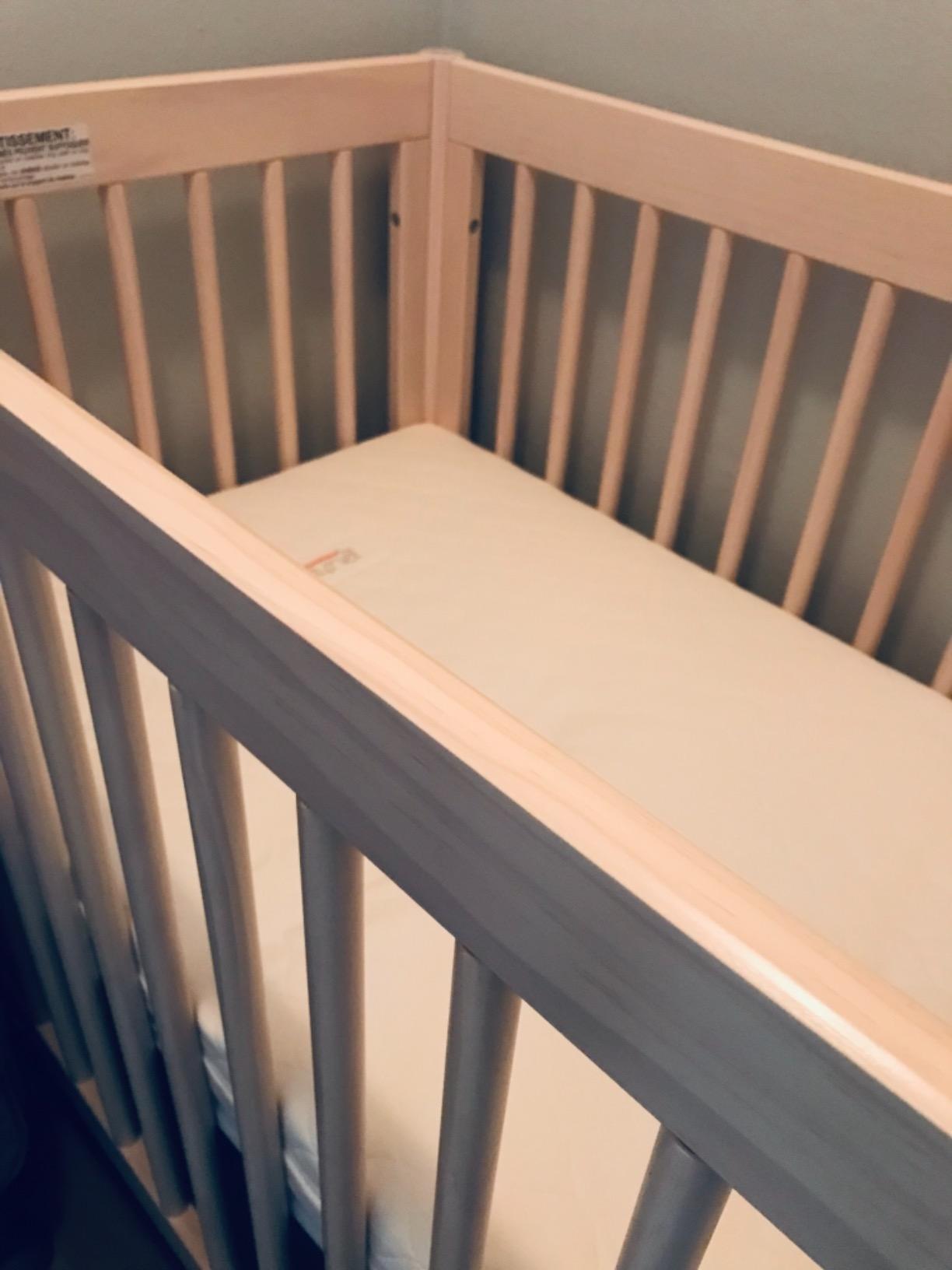 babyletto Gelato 4-in-1 Mini Crib, White and Washed Natural customer photo 2