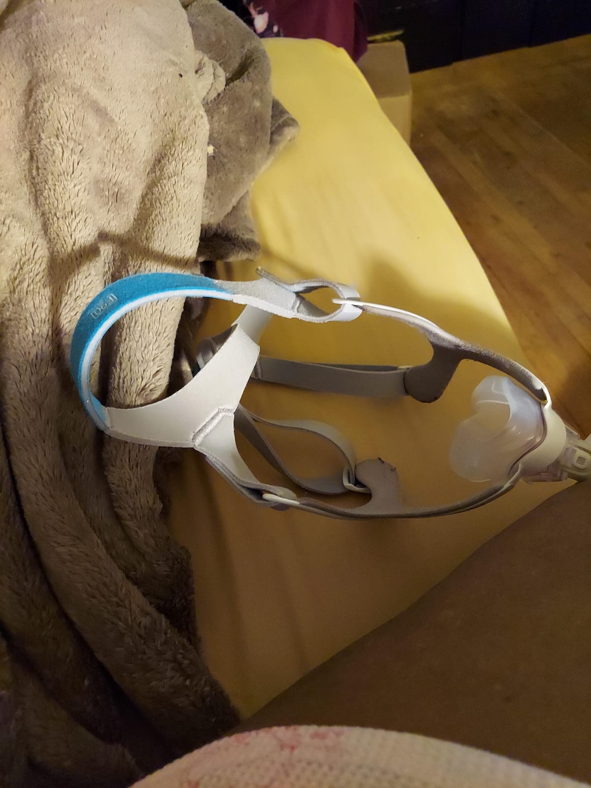 Resmed AirFit/AirTouch F20 Headgear - Replacement CPAP Headgear - Frame System & Full Face Cushion Not Included - Premium CPAP Accessories - Medium/Standard, Blue customer photo 2
