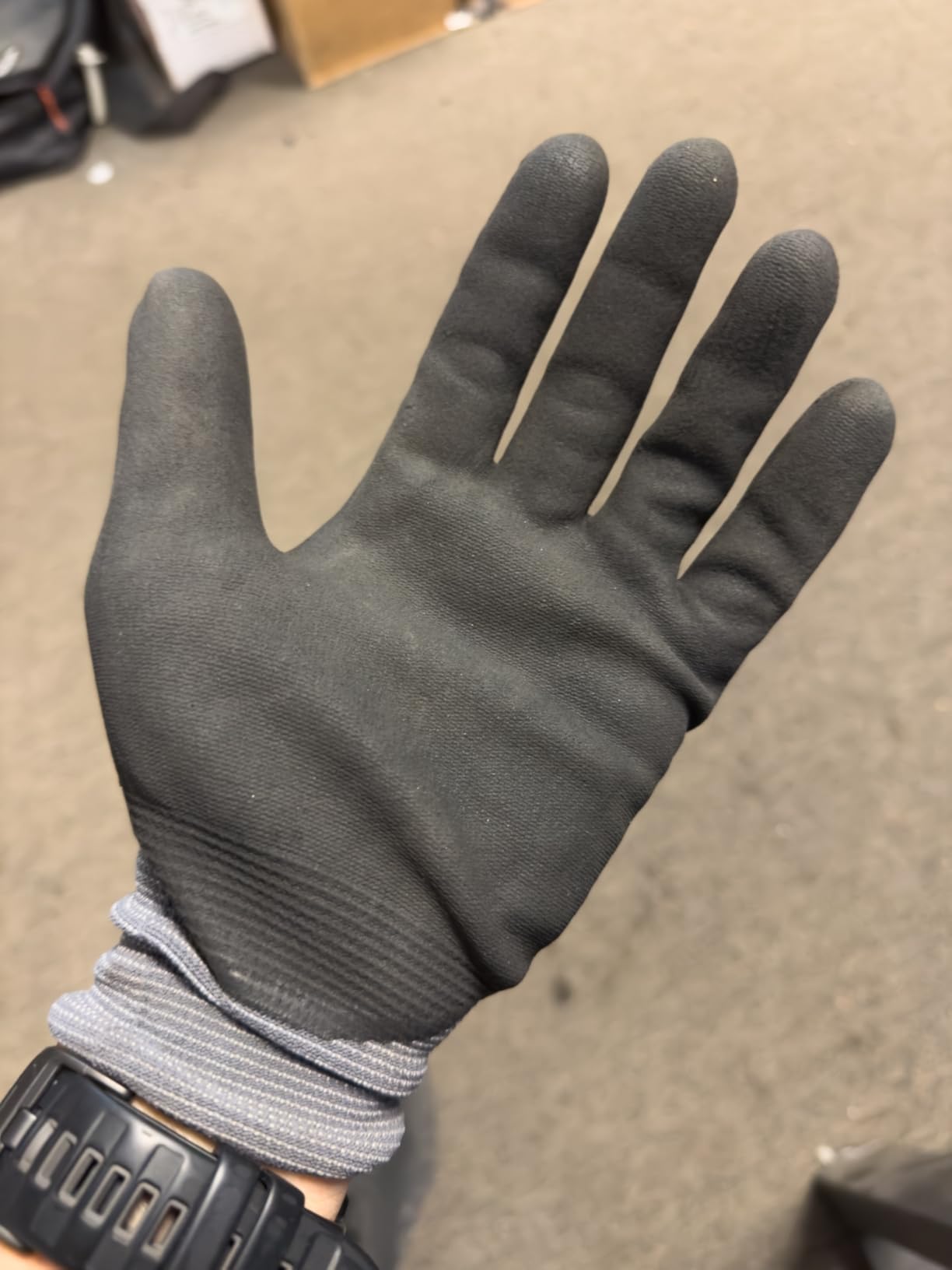 MaxiFlex Seamless Knit Nylon Gloves with Nitrile Coat and Micro Foam Grip on Palm and Fingers Cut Resistance customer photo 2