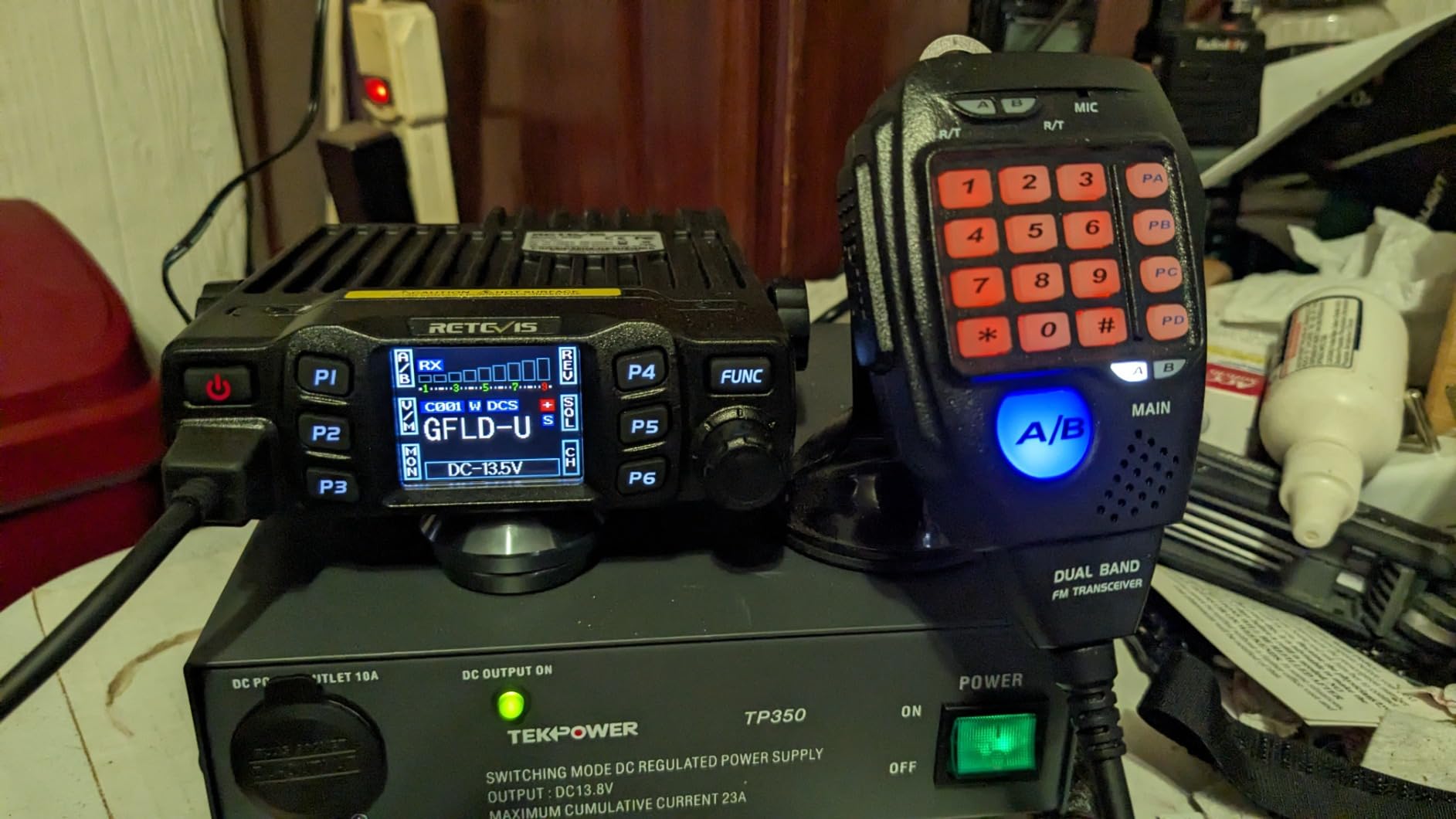 Retevis RT95 Mobile Ham Radio, 2m/70cm Dual Band Mobile Ham Radio Kit | Dual Speakers, CHIRP, 180° Rotatable LCD Screen, VOX, Ham Radio Base Station, Mobile Transceiver with Cable for Vehicle Car customer photo 2