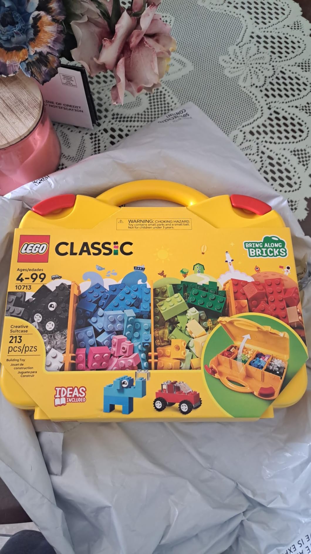 LEGO Classic Creative Suitcase 10713 - Includes Sorting Storage Organizer Case with Fun Colorful Building Bricks, Preschool Learning Toy for Kids, Boys and Girls Ages 4 Years Old and Up customer photo 1