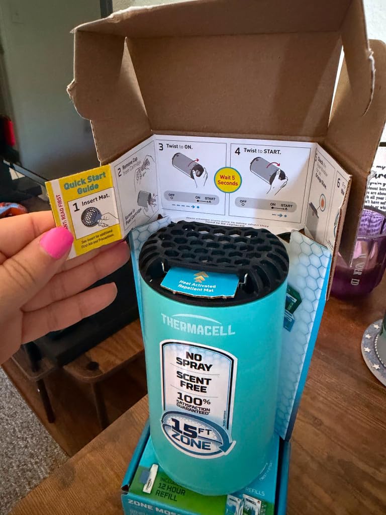 Thermacell Fuel-ZoneGuard Base Patio Shield Mosquito Repeller, Glacial Blue customer photo 1