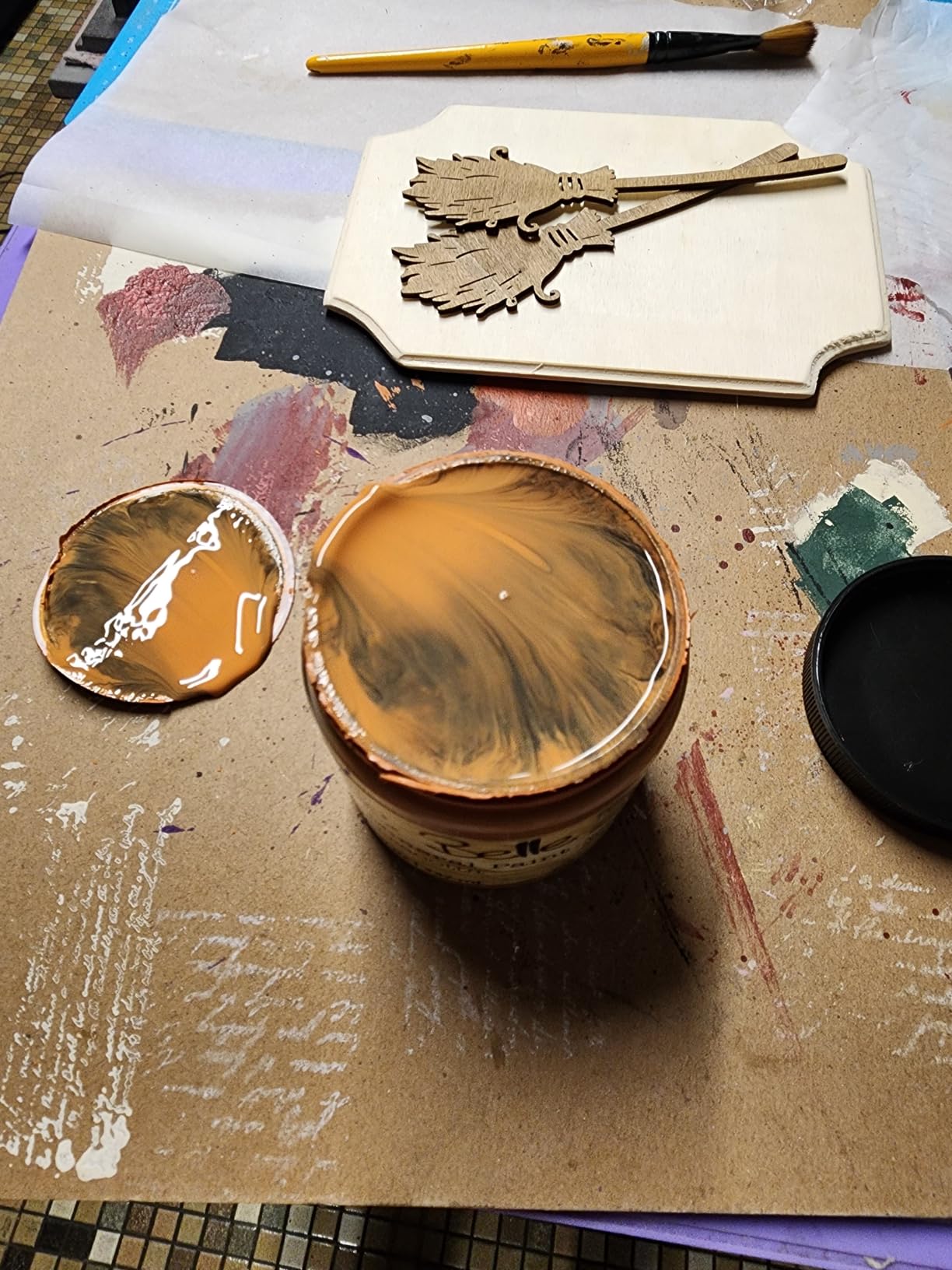 Dixie Belle Paint Company Chalk Mineral Paint - Caviar (8oz) customer photo 1