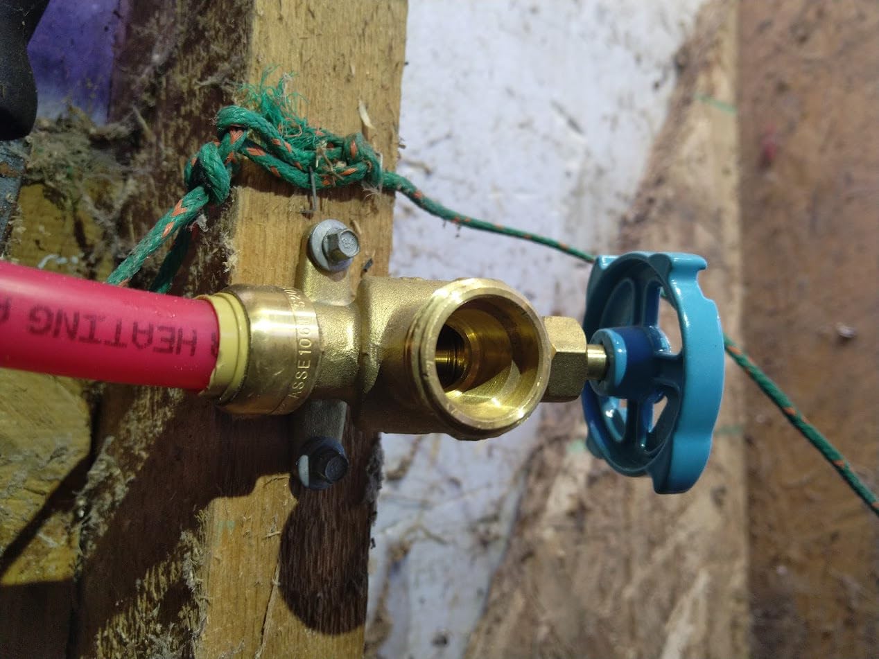 SharkBite 1/2 Inch x 3/4 Inch MHT Garden Valve, Multi Turn, Push to Connect Brass Plumbing Fitting, PEX Pipe, Copper, CPVC, PE-RT, HDPE, 24622LF customer photo 1