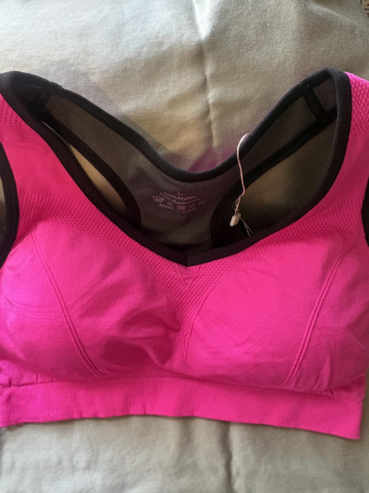 MIRITY Women Racerback Sports Bras - High Impact Workout Gym Activewear Bra customer photo 1