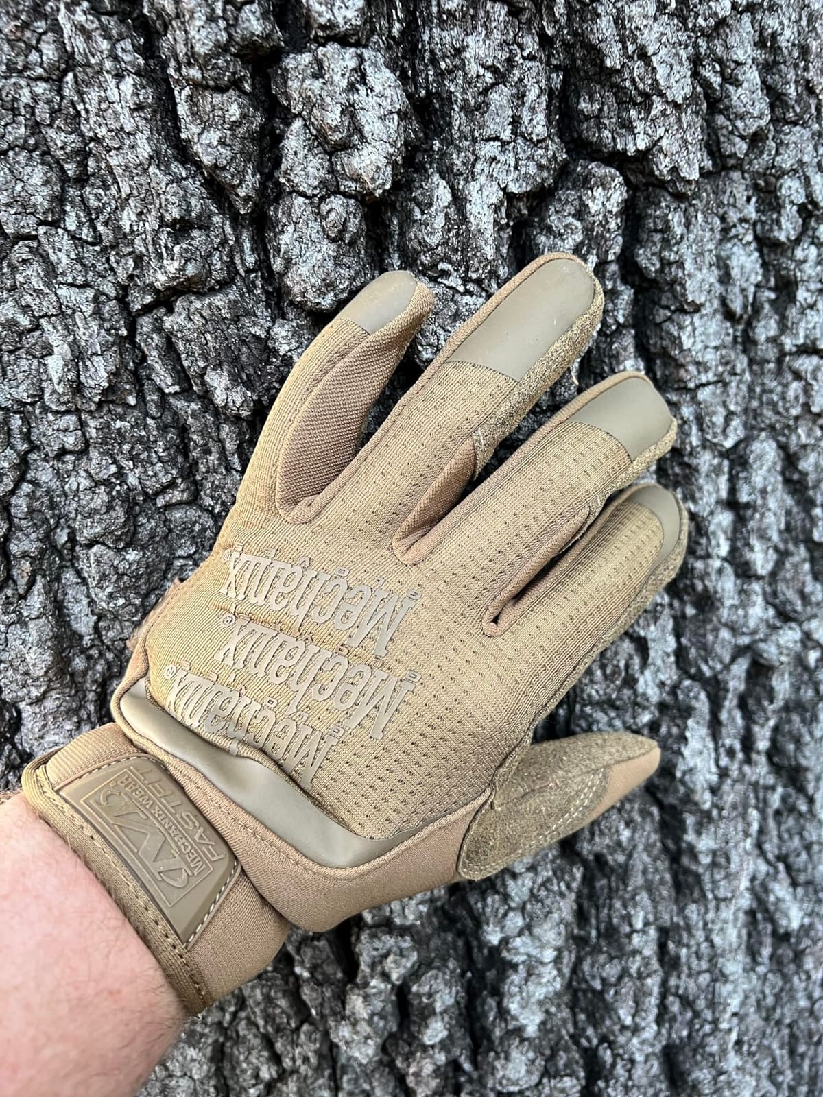 Mechanix Wear FastFit Tactical Touchscreen Gloves, Brown, Large customer photo 1