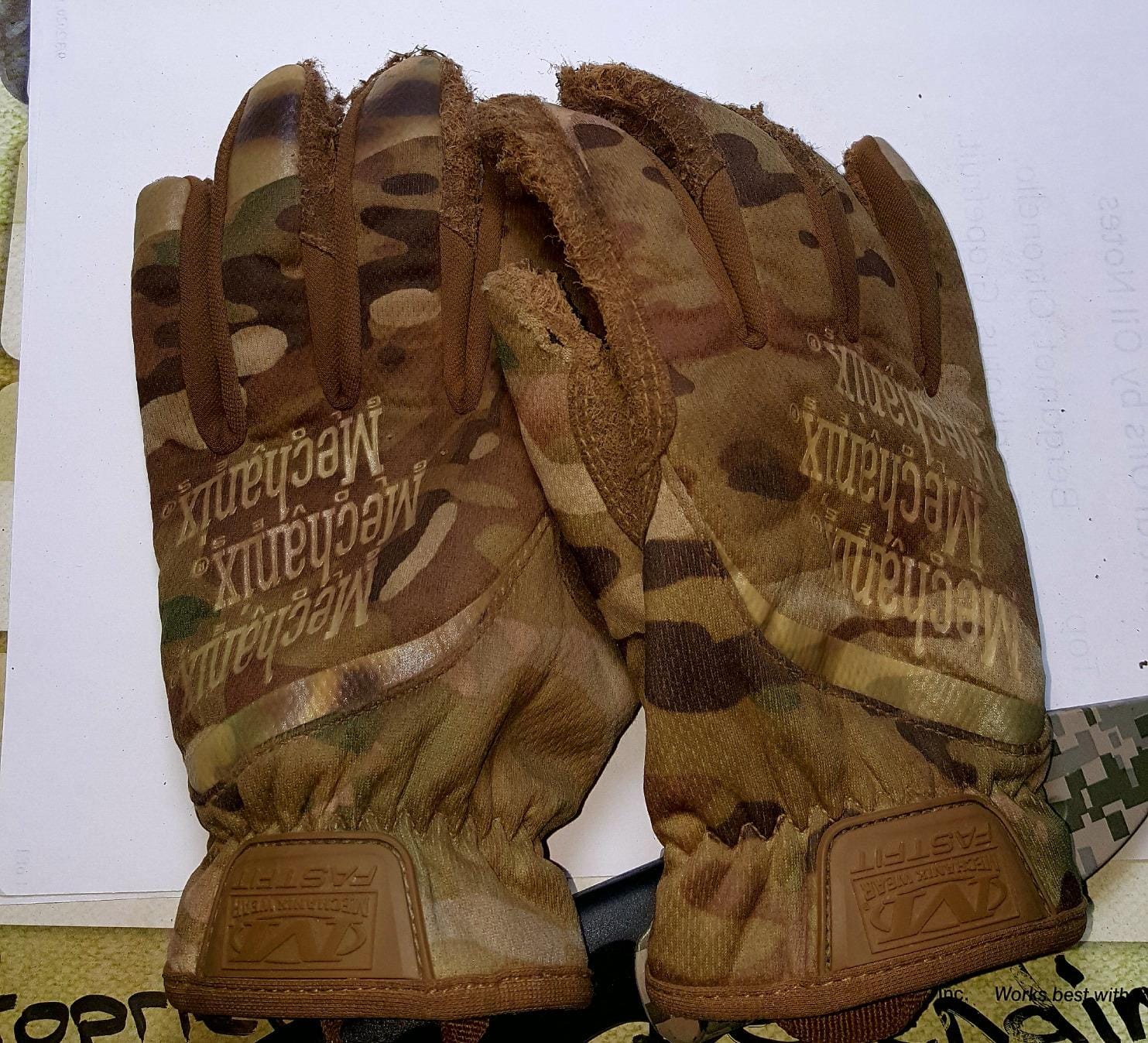 Mechanix Wear FastFit Tactical Touchscreen Gloves, Brown, Large customer photo 2