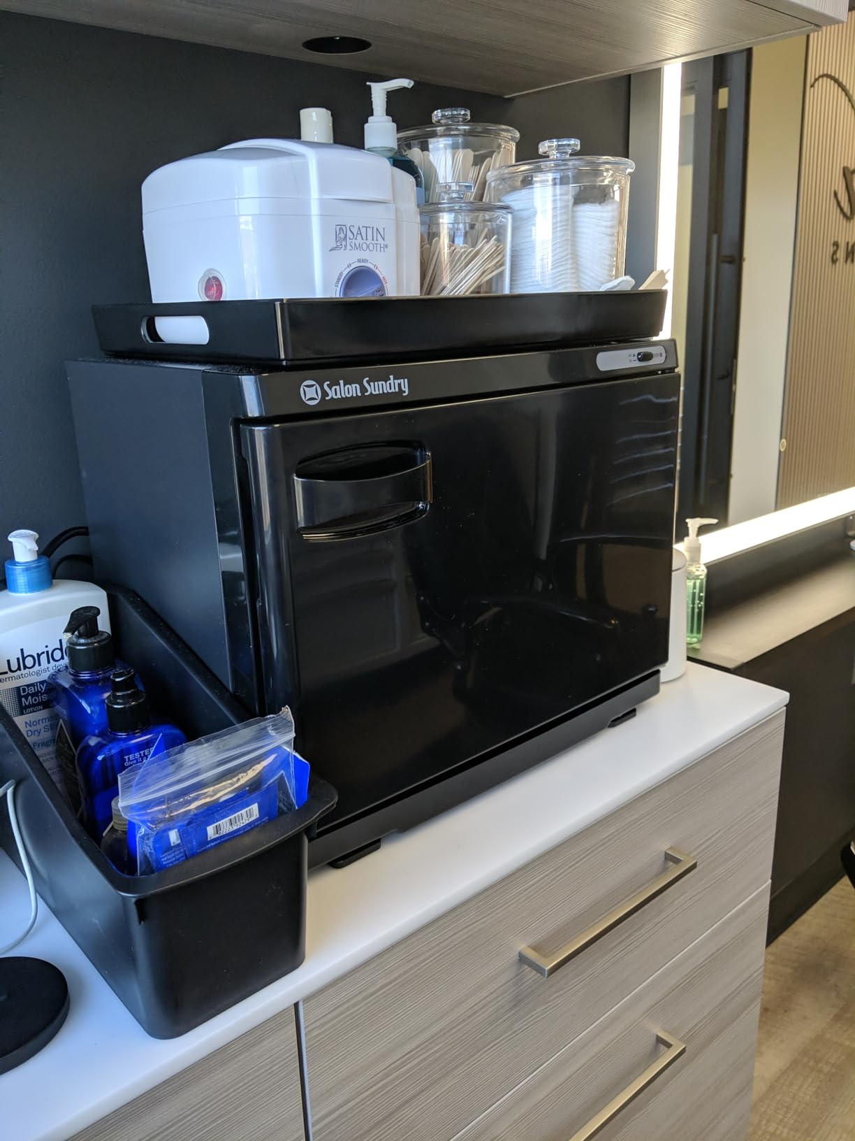 Salon Sundry Professional High Capacity Hot Towel Warmer Cabinet - Facial Spa and Salon Equipment - Black customer photo 1