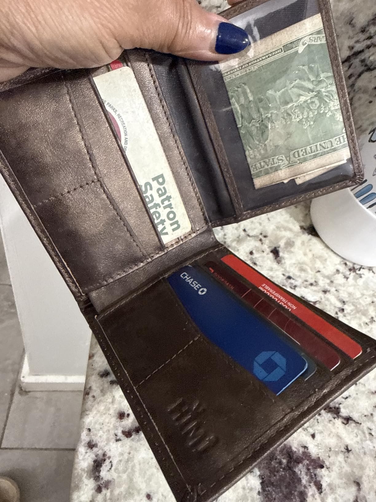 HIMI Wallet for Men-Genuine Leather RFID Blocking Bifold Stylish Wallet With 2 ID Window customer photo 1