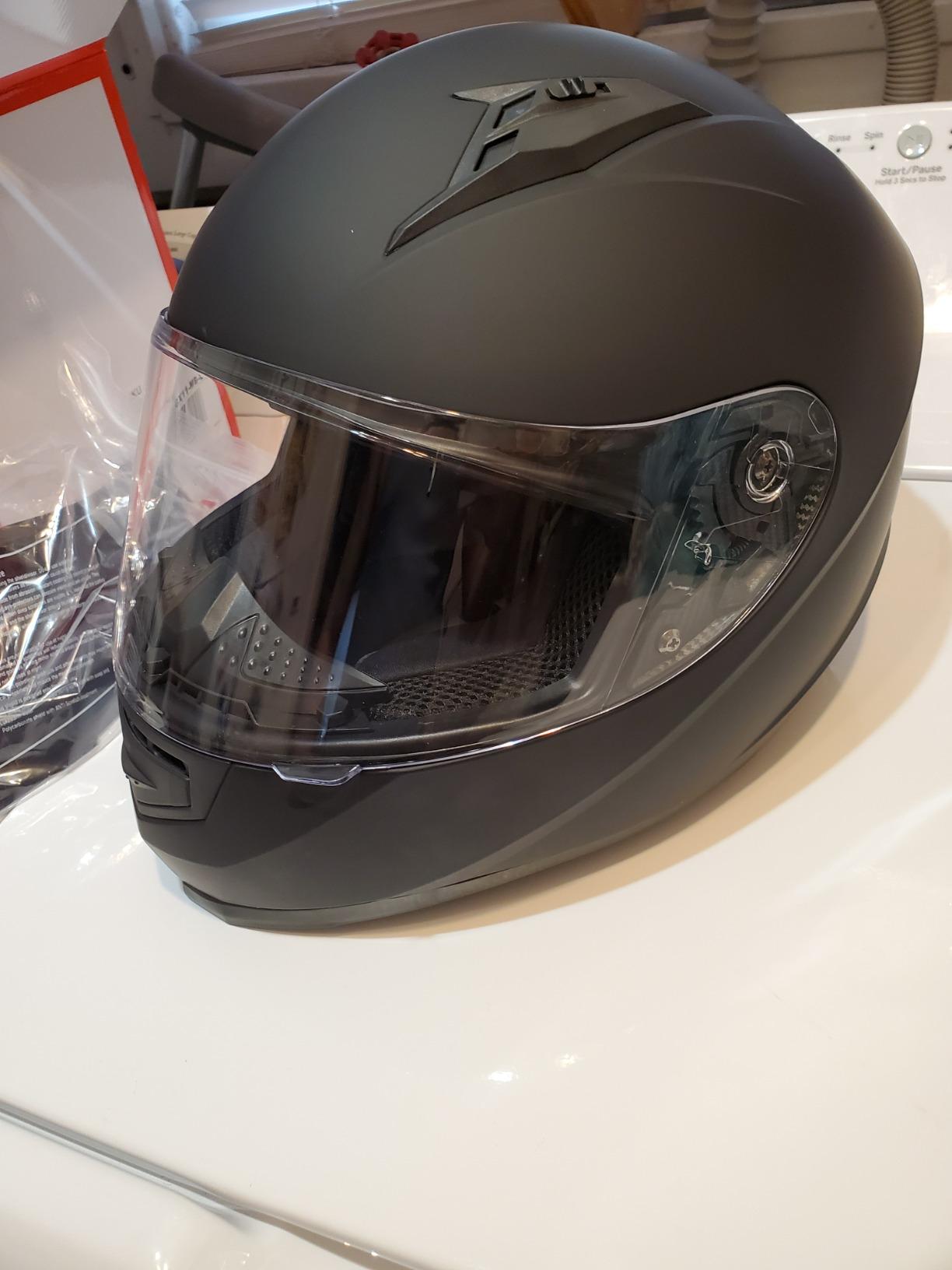 GLX GX11 Compact Full Face Motorcycle Helmet w/ Tinted Visor, DOT customer photo 1