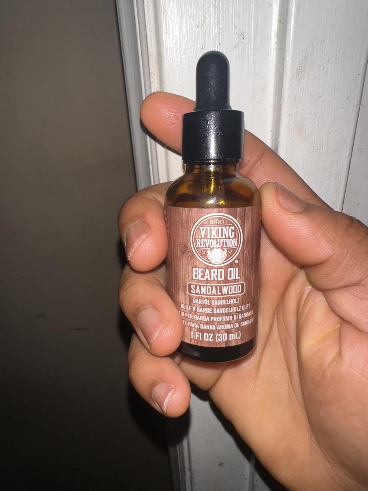 Viking Revolution Beard Oil - Sandalwood - 1 fl oz customer photo 2