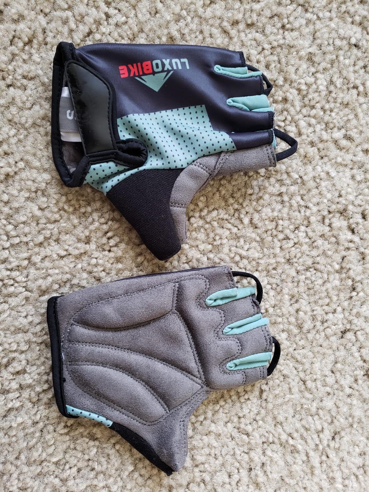 Bike Gloves for Men Cycling Biking Gloves Women - Padded Shock Absorbing Bicycle Riding, Anti-Slip Breahtable Half-Finger 's for Mountain Biker Ebike customer photo 1