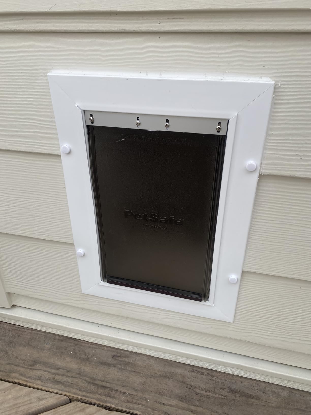 PetSafe Wall Entry Pet Door, Telescoping, Dogs up to 100 lb, Large customer photo 1