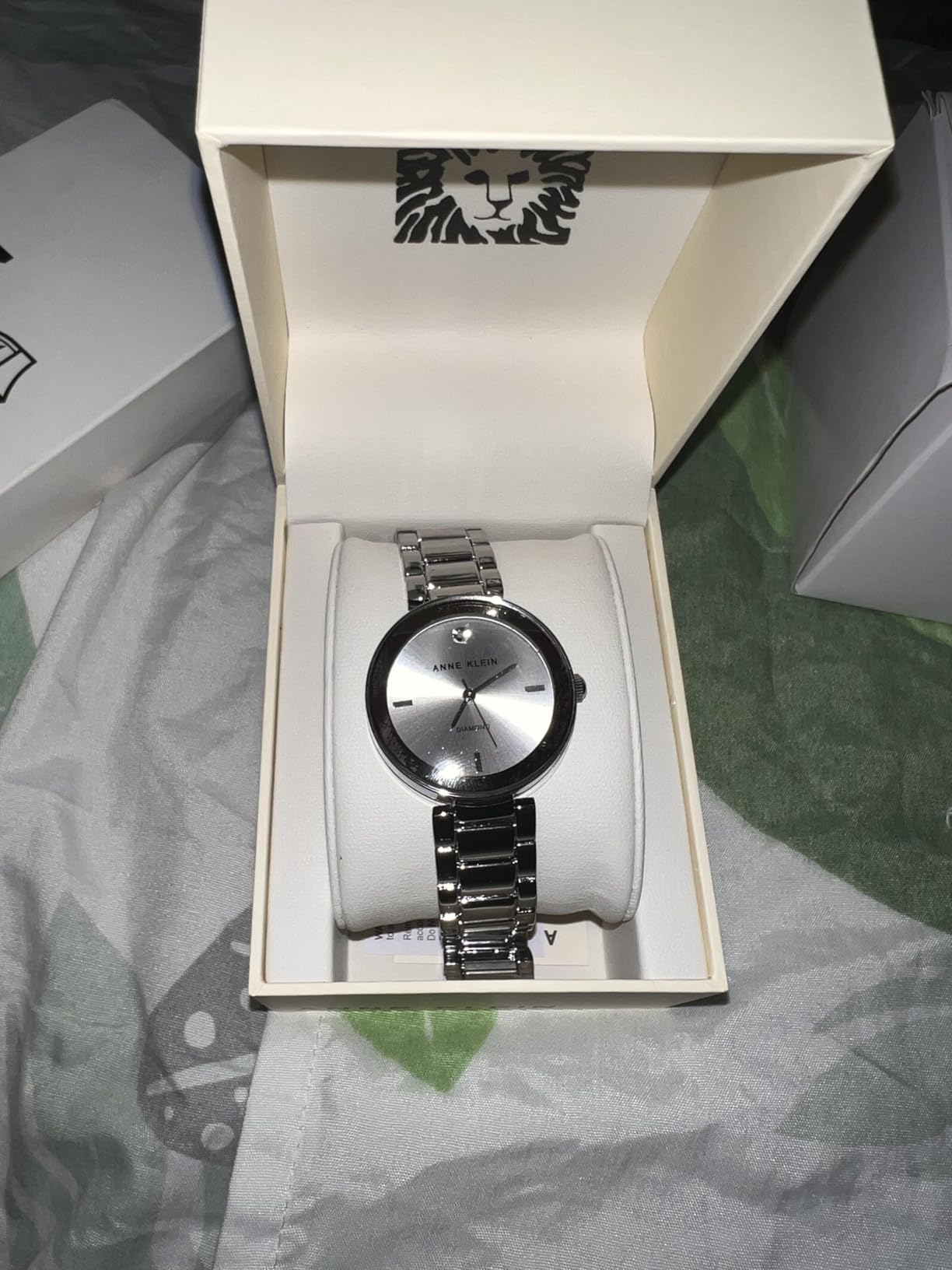 Anne Klein Women's Genuine Diamond Dial Bracelet Watch customer photo 1