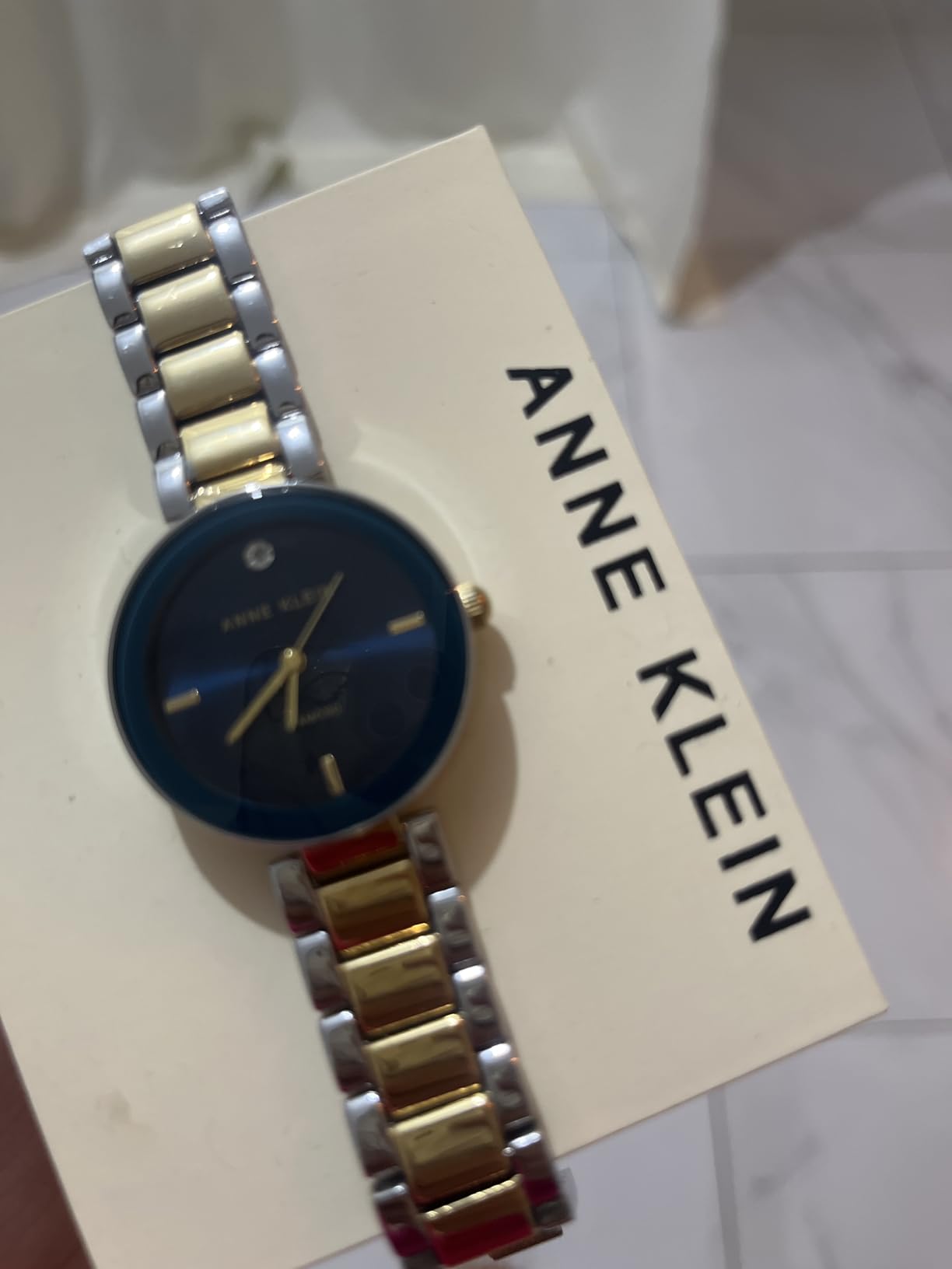 Anne Klein Women's Genuine Diamond Dial Bracelet Watch customer photo 2