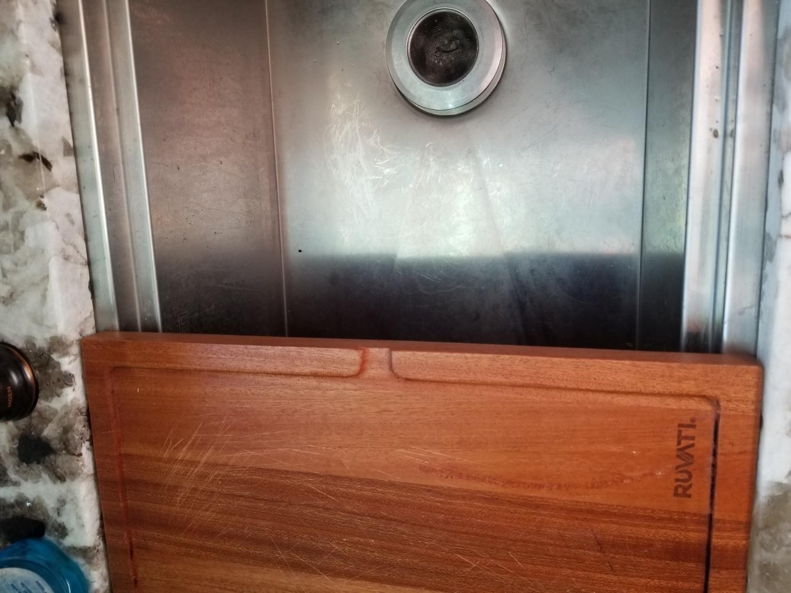 Ruvati 33-in Two-Tiered Undermount Workstation Kitchen Sink - RVH8222 customer photo 2