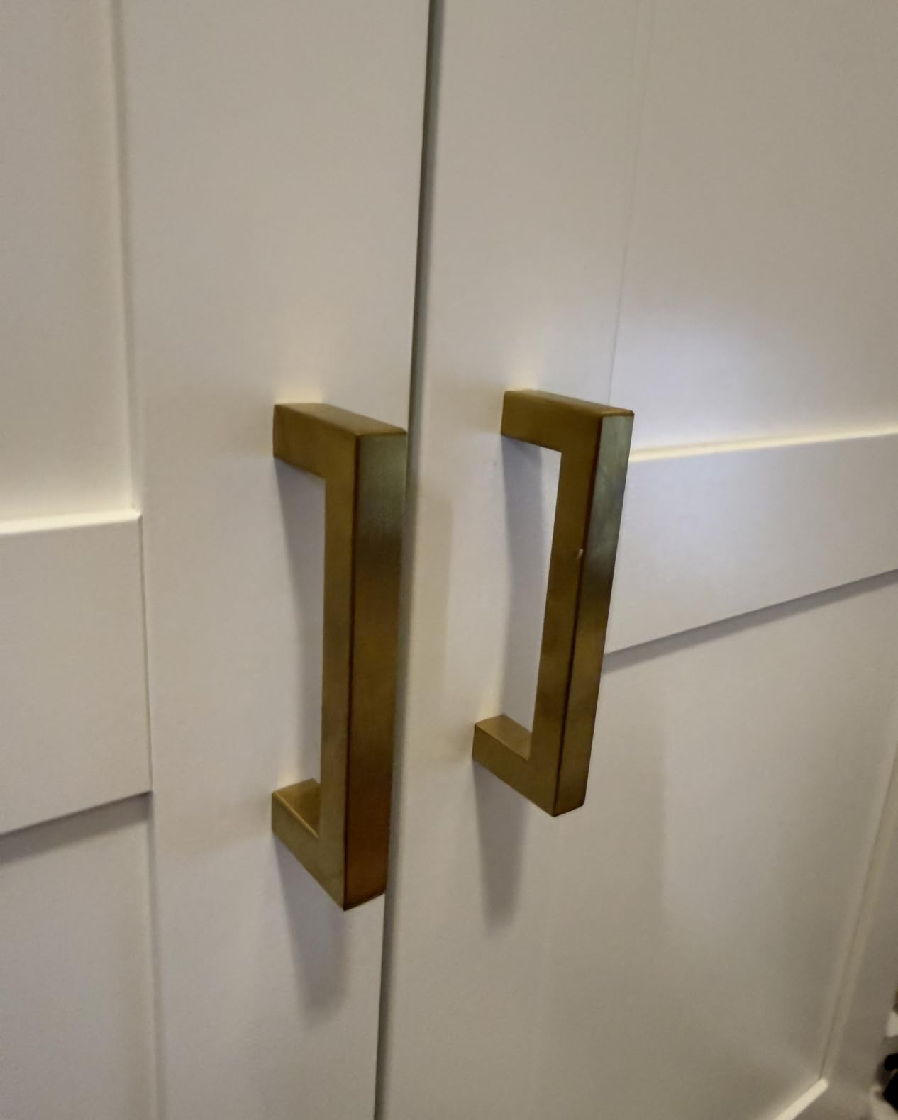 Goldenwarm 25 Pack 5 Inch Gold Cabinet Handles Brushed Gold Cabinet Pulls customer photo 2