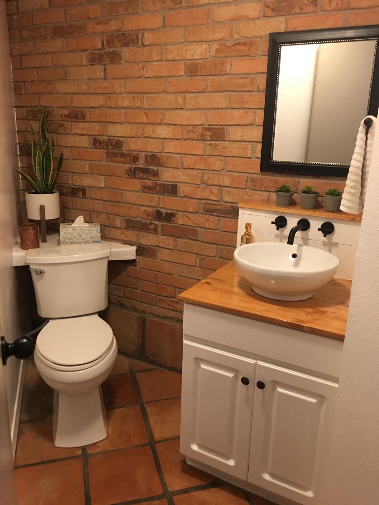 SITGES Matte Black Bathroom Faucet, Double Handle Wall Mount Bathroom Sink Faucet and Rough in Valve Included (Matte Black) customer photo 1