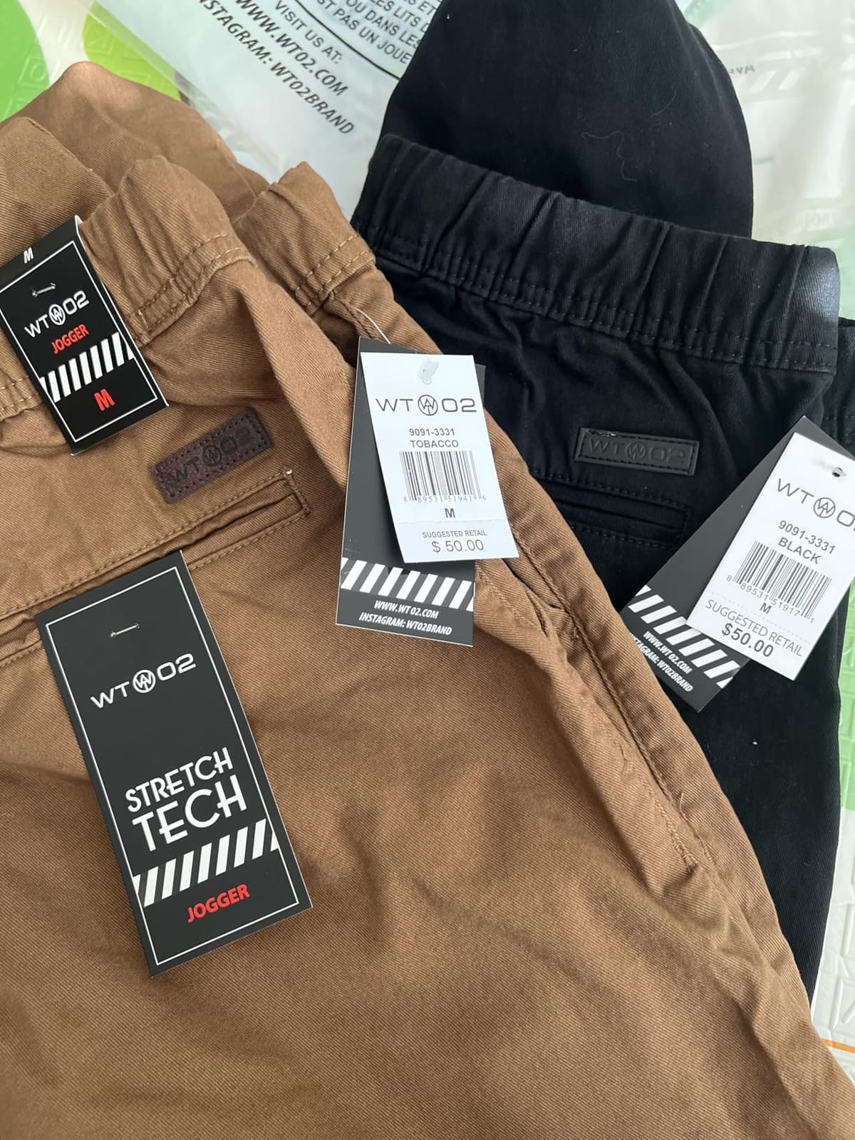 WT02 Mens Jogger Pants in Basic Solid Colors and Stretch Twill Fabric customer photo 1