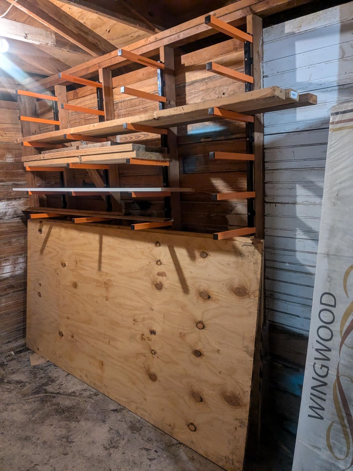ECOTRIC Lumber Rack Wall Mount Wood Organizer Lumber Organizer - Heavy Duty customer photo 1