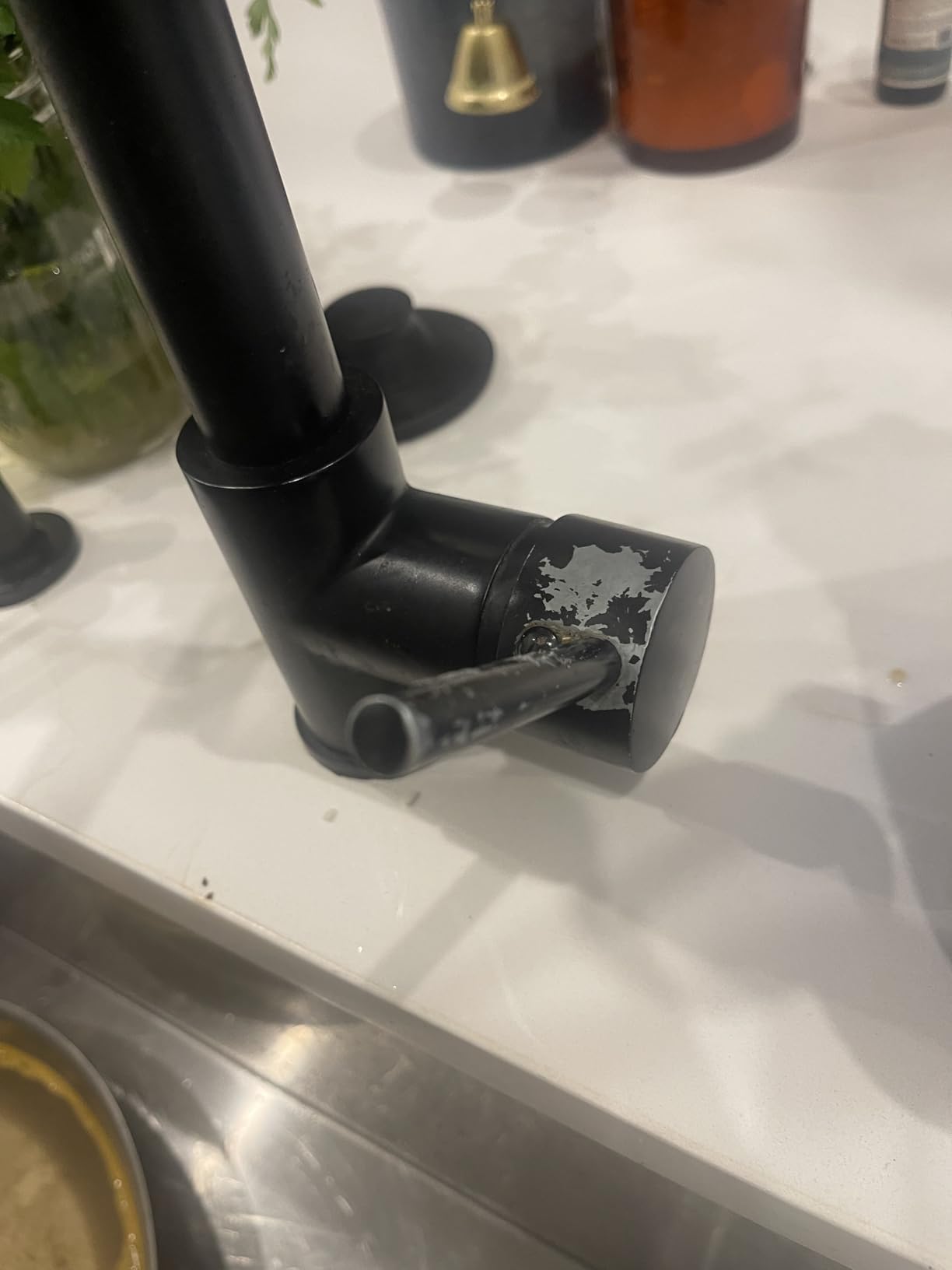 Fapully Commercial Pull Down Kitchen Sink Faucet with Sprayer Brushed Nickel customer photo 2