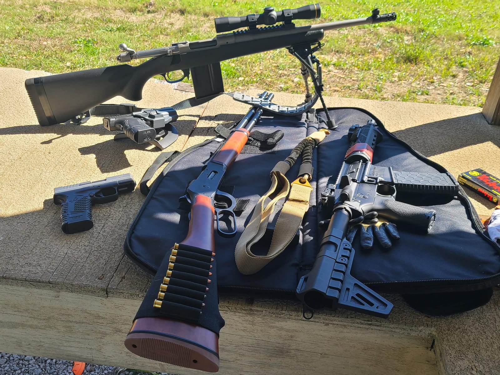 CVLIFE Carbon Fiber Picatinny Bipod Sling Stud Bipod with Adapter Field Use customer photo 2