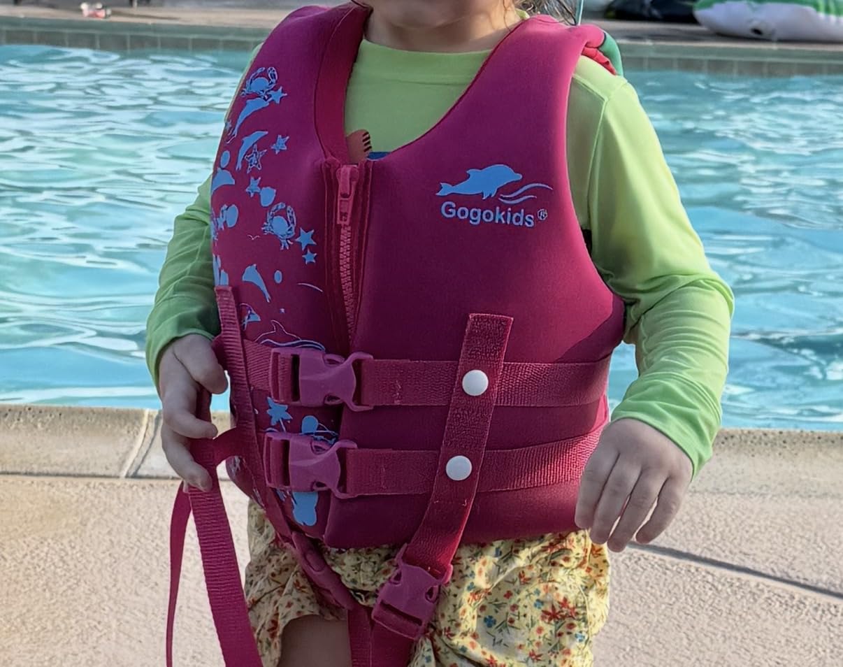 Gogokids Toddler Swim Vest, Kids Floaties 2-8 Years, 22-60 lbs customer photo 2