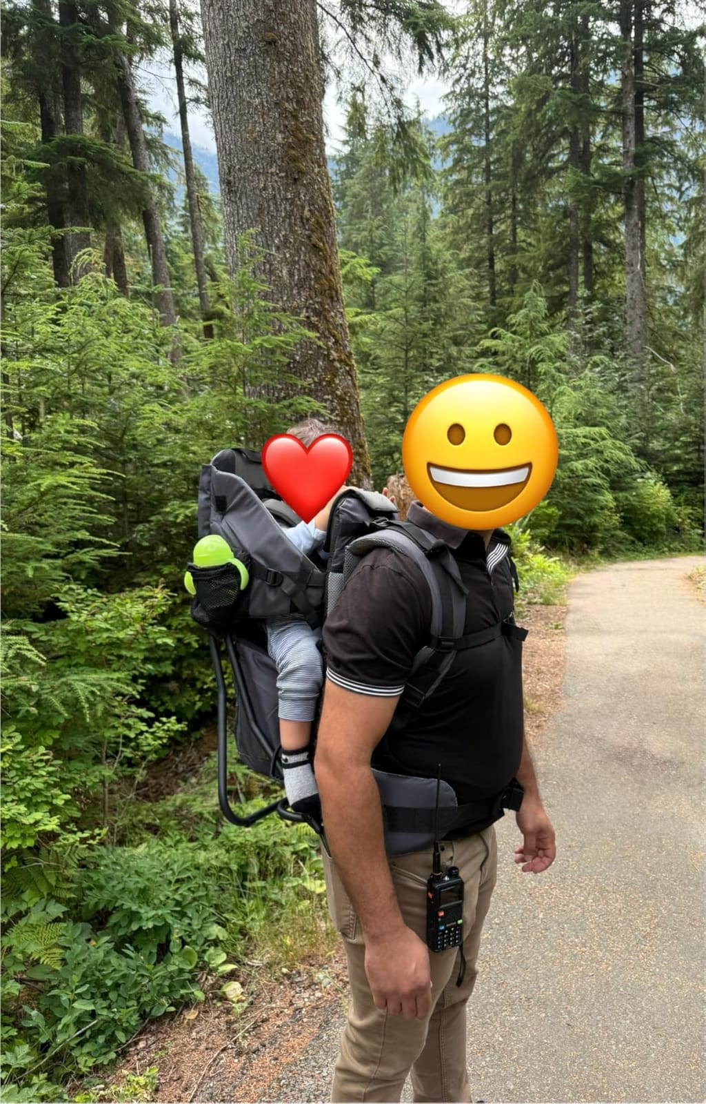 ClevrPlus Cross Country Baby Backpack Carrier, Grey, Toddler Hiking Backpack with Comfortable Seat, Adjustable Straps & Belt, Foldable Frame Lightweight Large Capacity Child Carrier for Outdoor customer photo 1