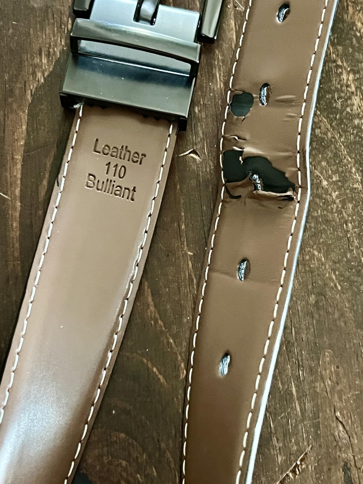 BULLIANT Men's Reversible Leather Belt Trimmable 1.25