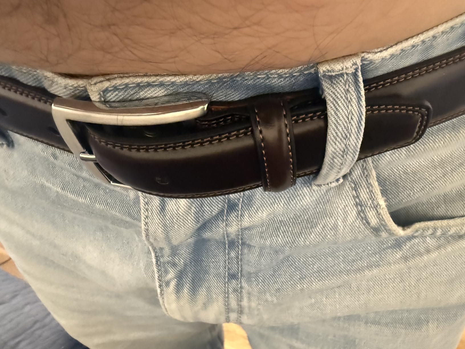 Fabio Valenti Genuine Leather Dress Belts For Men customer photo 2