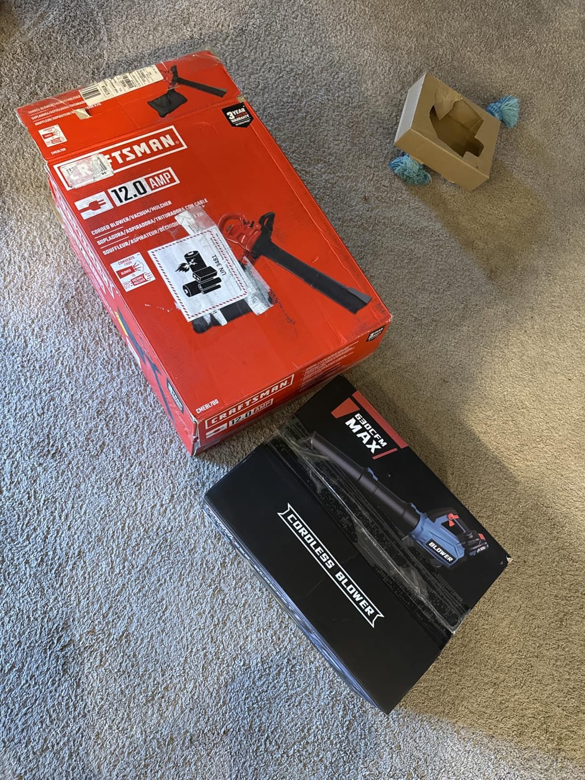 CRAFTSMAN Leaf Blower, Leaf Vacuum and Mulcher, 3-in-1 Backpack Blower, Up to 230 MPH, 12 Amp, Corded Electric (CMEBL700) customer photo 1