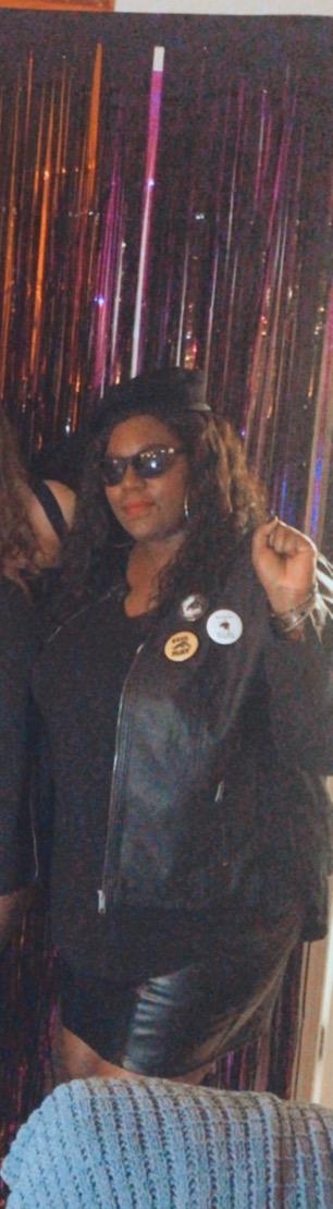 Sebby Collection Women's Faux Leather Jacket with Moto Details and Front Zip Pockets customer photo 1