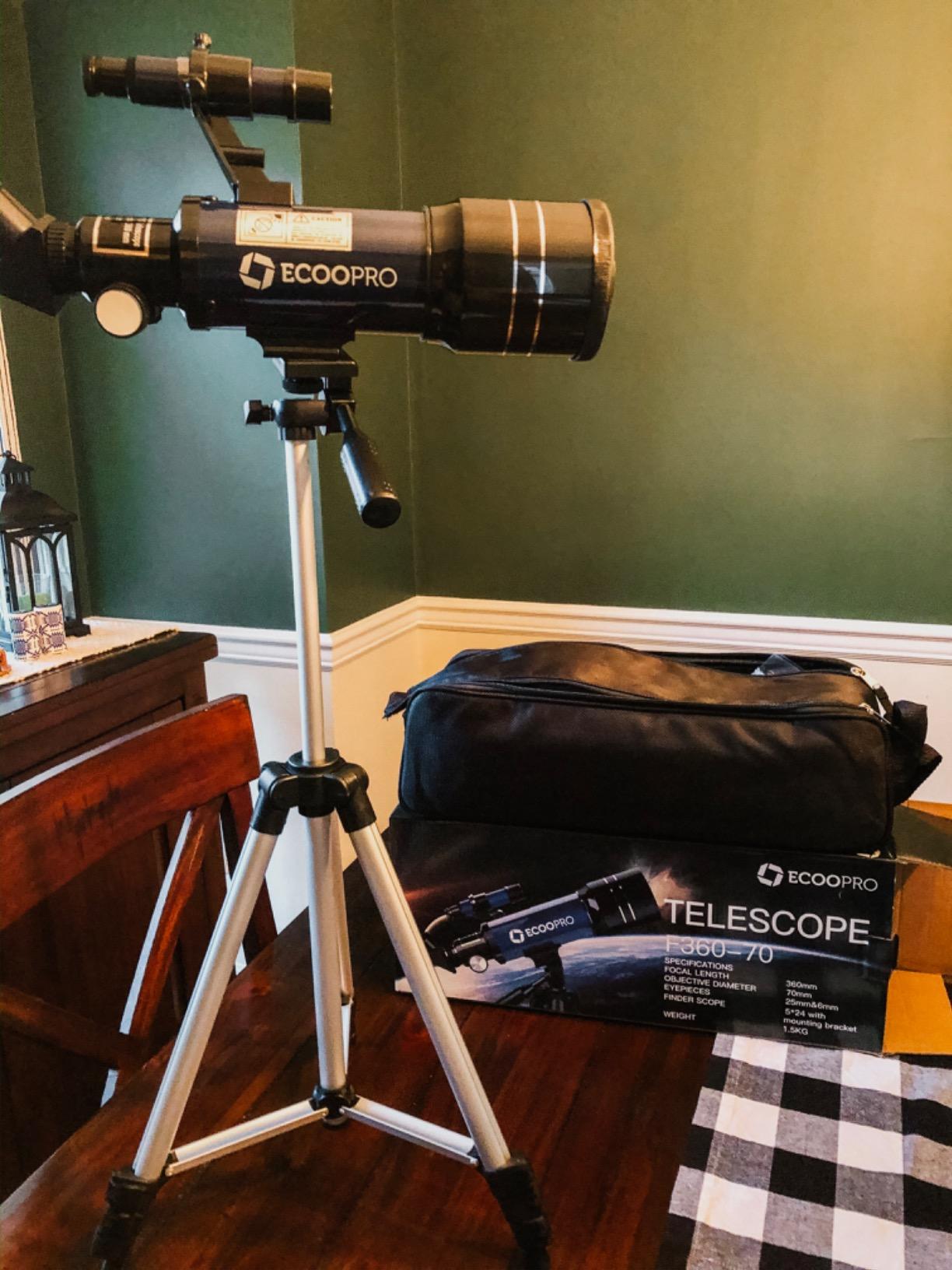 Telescope for Kids & Adults, 70mm Aperture 360mm Refractor (15X-150X) customer photo 2