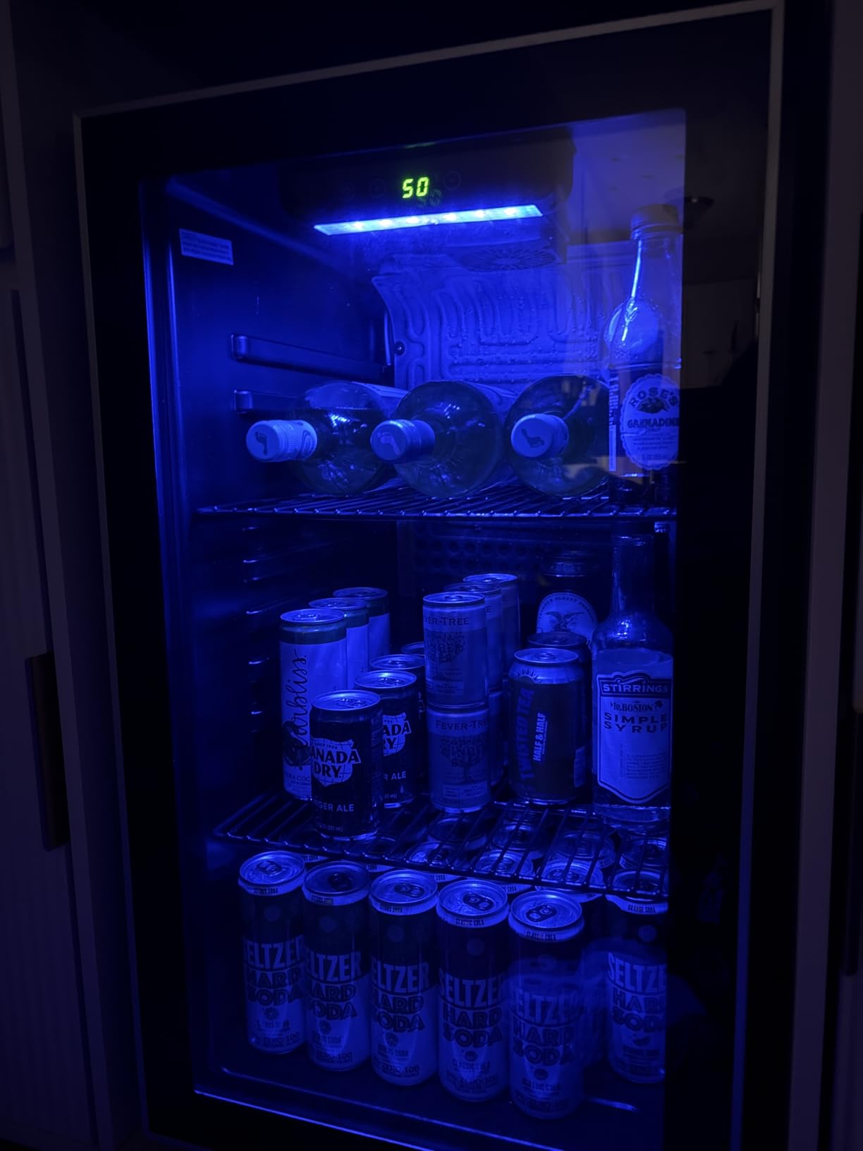 Antarctic Star Wine Cooler Cabinet Beverage Refrigerator 3.2cu.ft Black customer photo 1