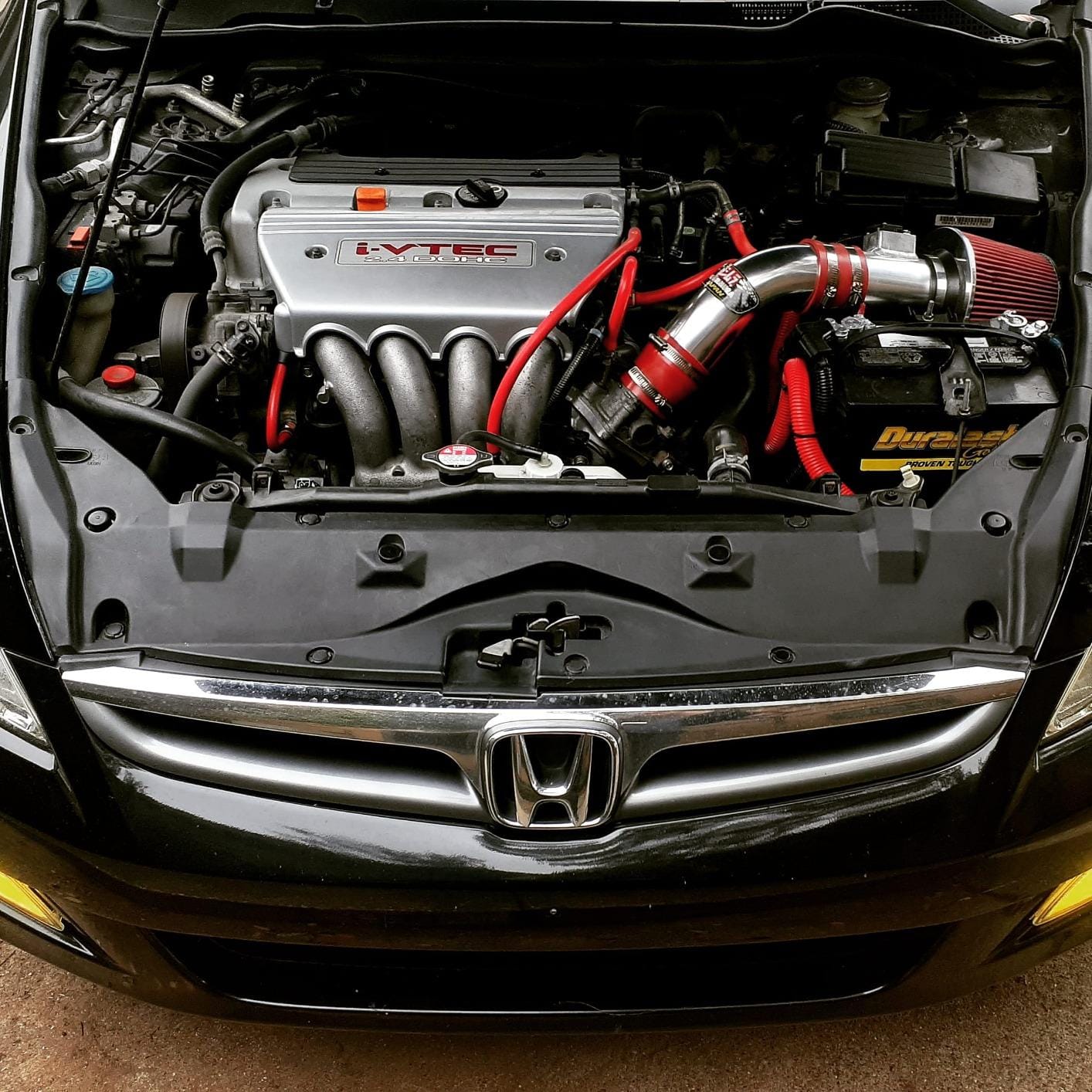 Rtunes Racing Short Ram Air Intake Kit + Filter Combo Compatible For 04-07 Honda Accord 2.4L L4 SULEV (Red) customer photo 1