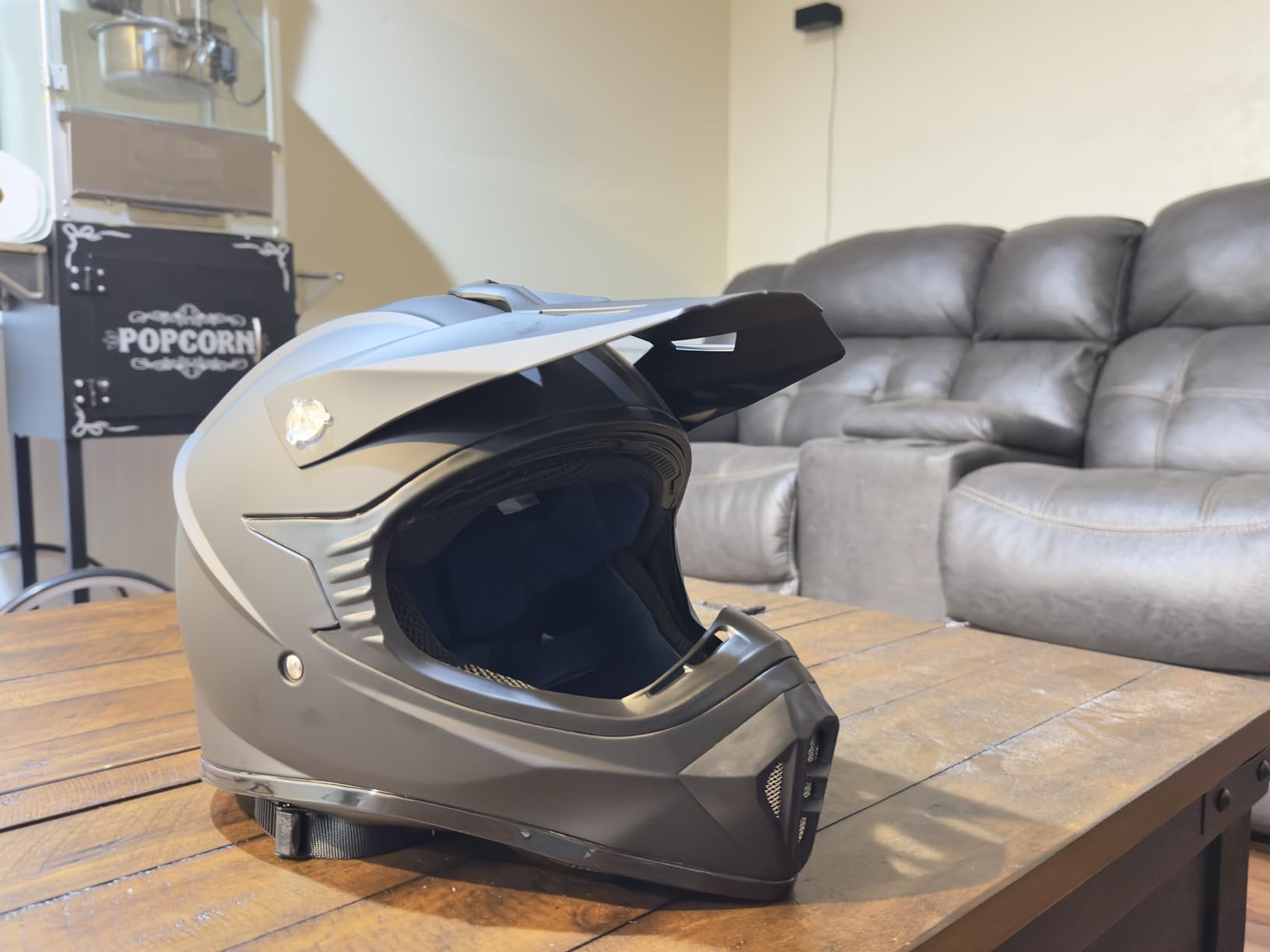ILM Adult Dirt Bike Helmets Motocross ATV Dirtbike BMX MX Offroad Full Face Motorcycle Helmet, DOT Approved Model 128S (Matte Black, Adult-L) customer photo 1