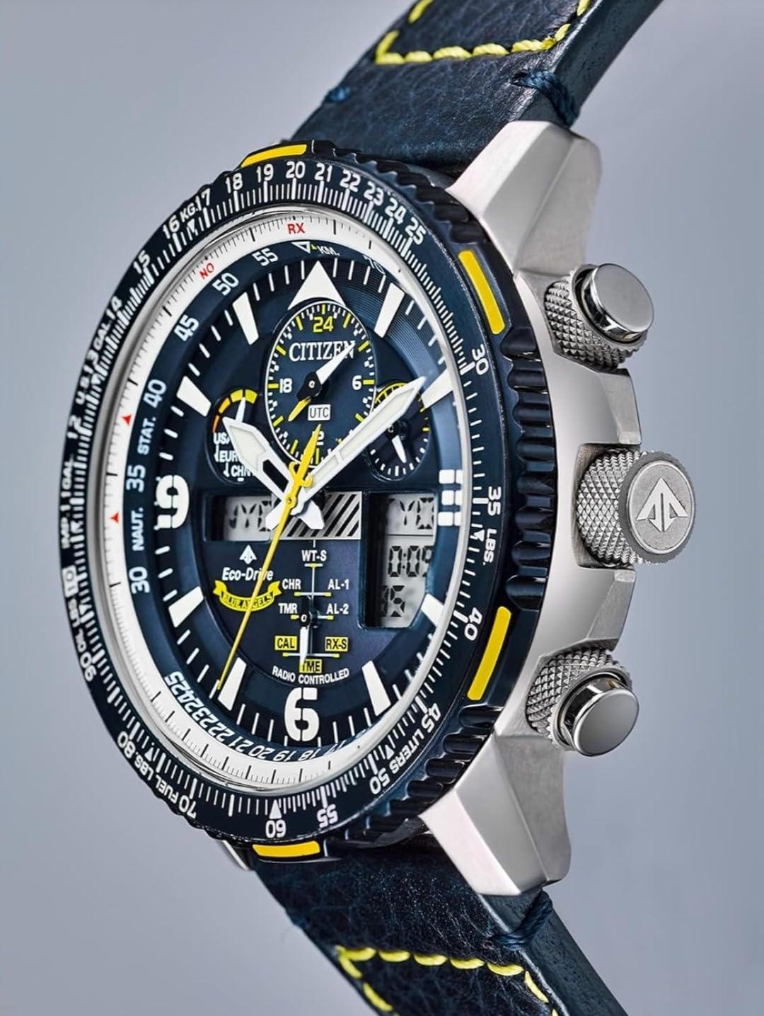 CITIZEN Men's Blue Angels Eco-Drive 45mm Stainless Steel JY8078-01L customer photo 1