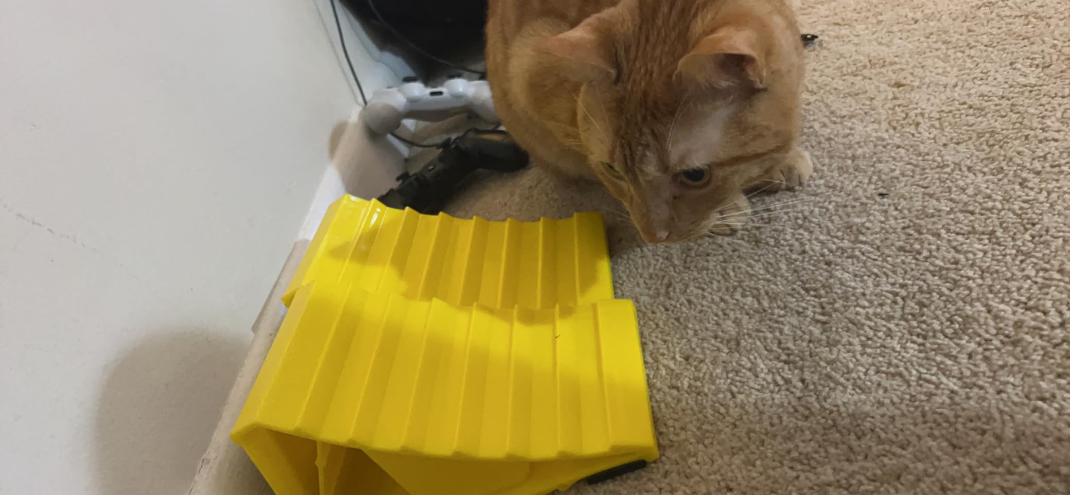 PR1ME Wheel Chocks with Non-Slip Base for RV & Trailer. 2 Pack Heavy Duty Wheel Chock with Bright Yellow. Lightweight Wheel Stoppers for Cars Camper Trucks RVs, Fit for Most Tyre Sizes customer photo 2