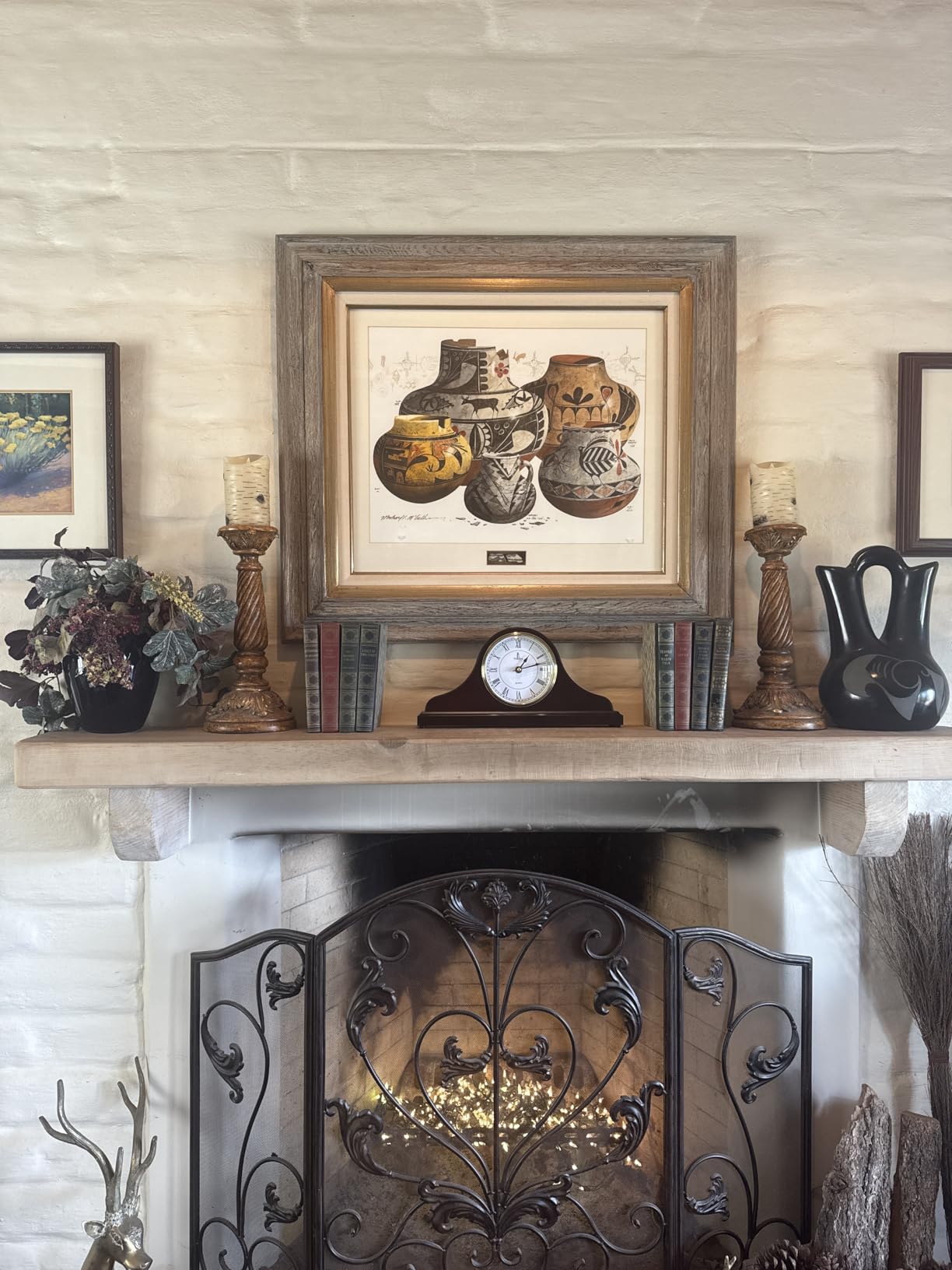 Mantel Clock for Fireplace, Solid Wood Silent Non-Chiming Mantle Clock customer photo 1