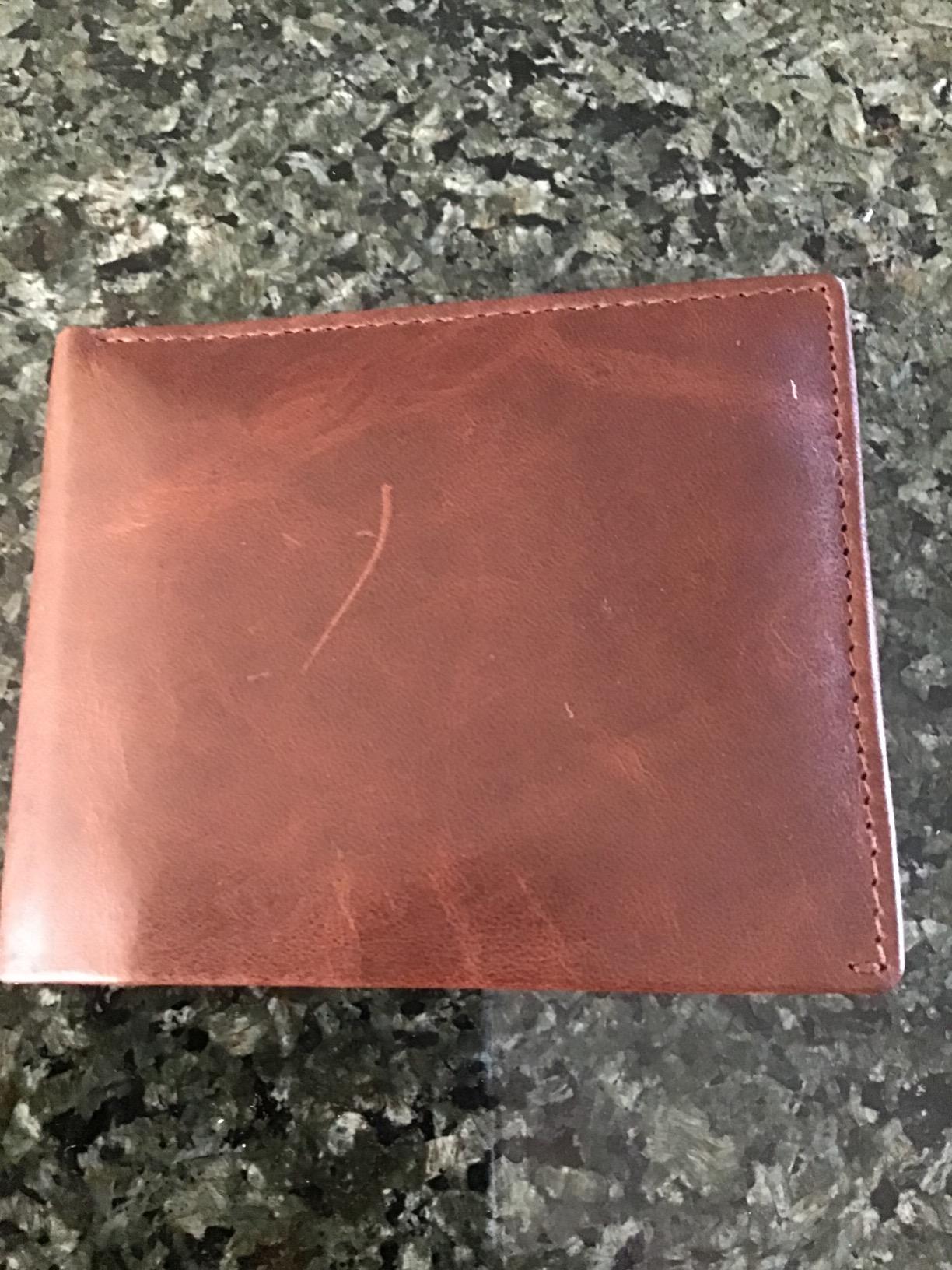 BULL GUARD RFID Blocking Bifold Mens Wallet Premium Top Grain Leather Brown Extra Capacity Wallet for Men Genuine Leather Western Brown, 11+ Cards, Flip Up ID Window, Gift For Men in Nice Gift Box customer photo 2