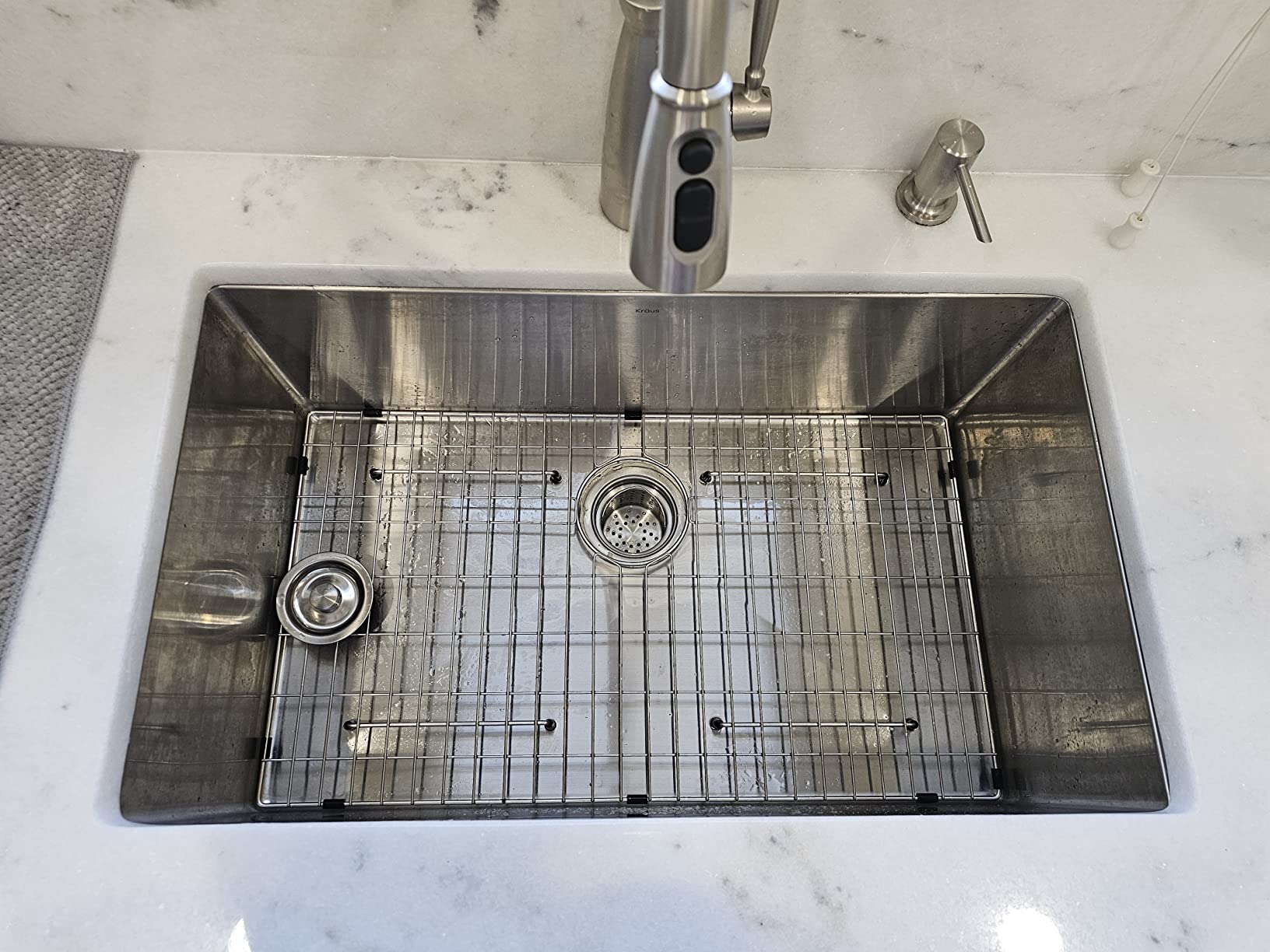KRAUS Standart Pro 14 -inch Undermount Single Bowl 16 Gauge Stainless Steel Bar Kitchen Sink, KHU101-14 customer photo 1