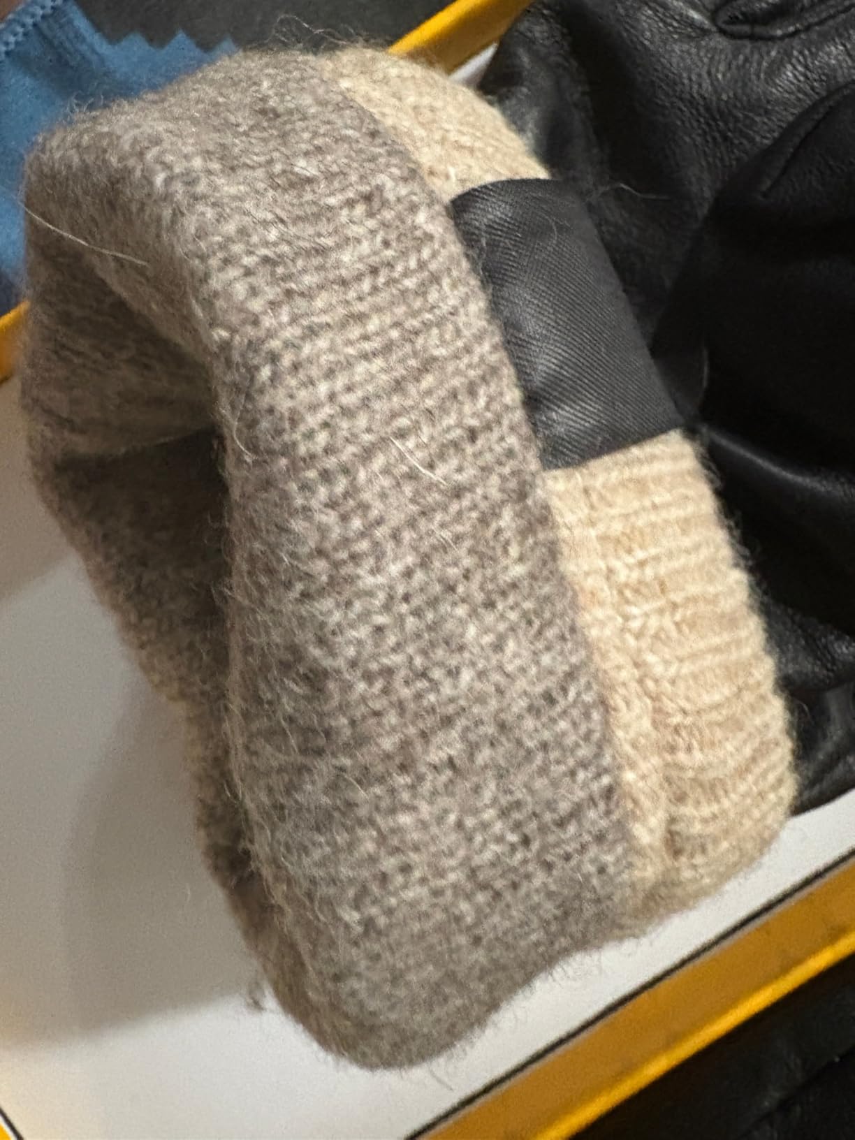 OZERO Winter Mens Gloves Genuine Nappa Leather Warm Wool Lining Touchscreen customer photo 2