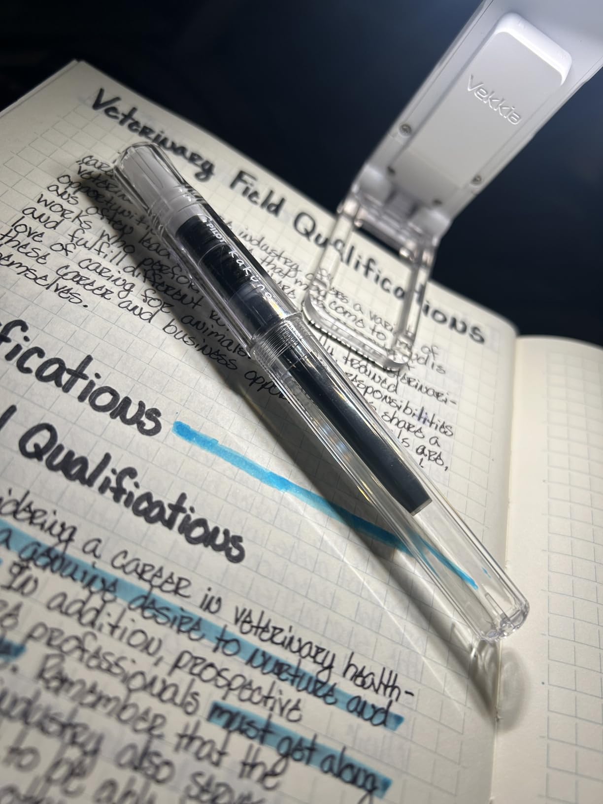 PILOT Kakuno Fountain Pen, Clear Barrel, Medium Nib 0.5mm customer photo 2